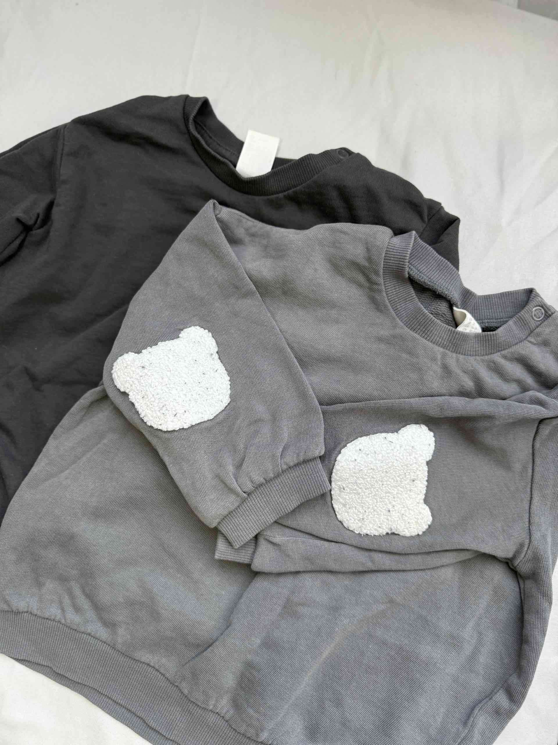 Polerones infantiles H&M gris y negro - miniatura 3