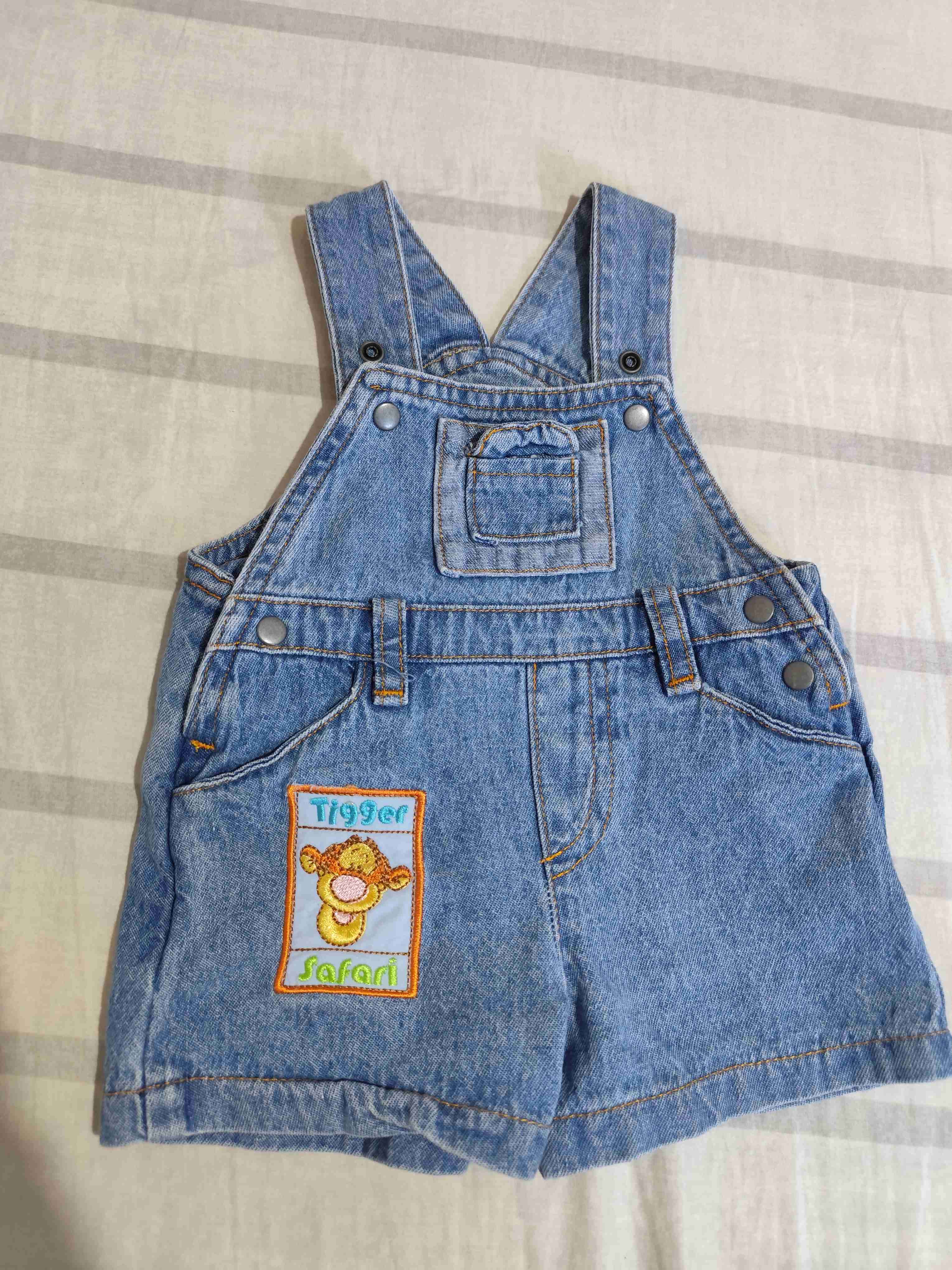 Jardinera de mezclilla infantil - miniatura 2