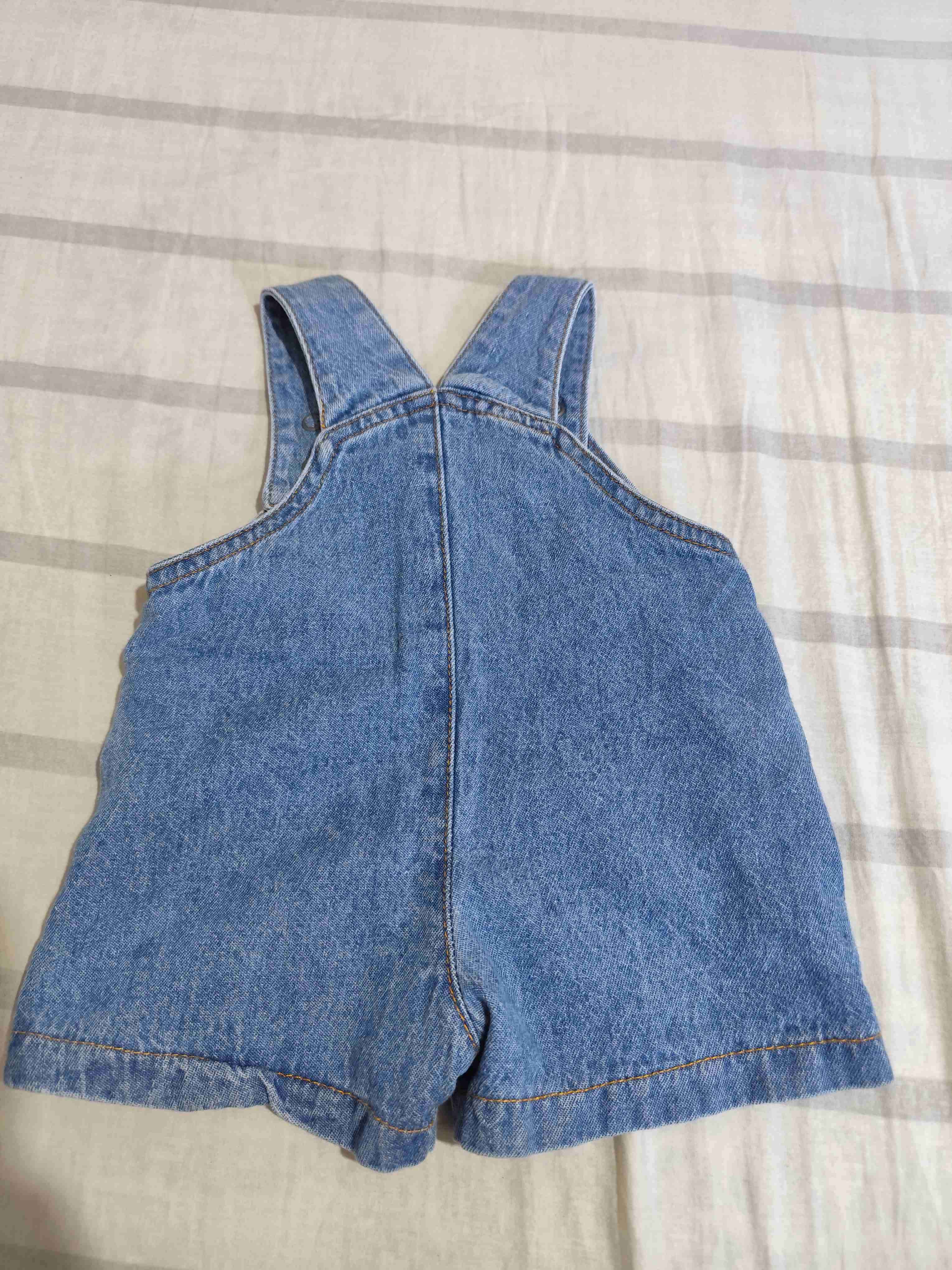 Jardinera de mezclilla infantil - miniatura 3