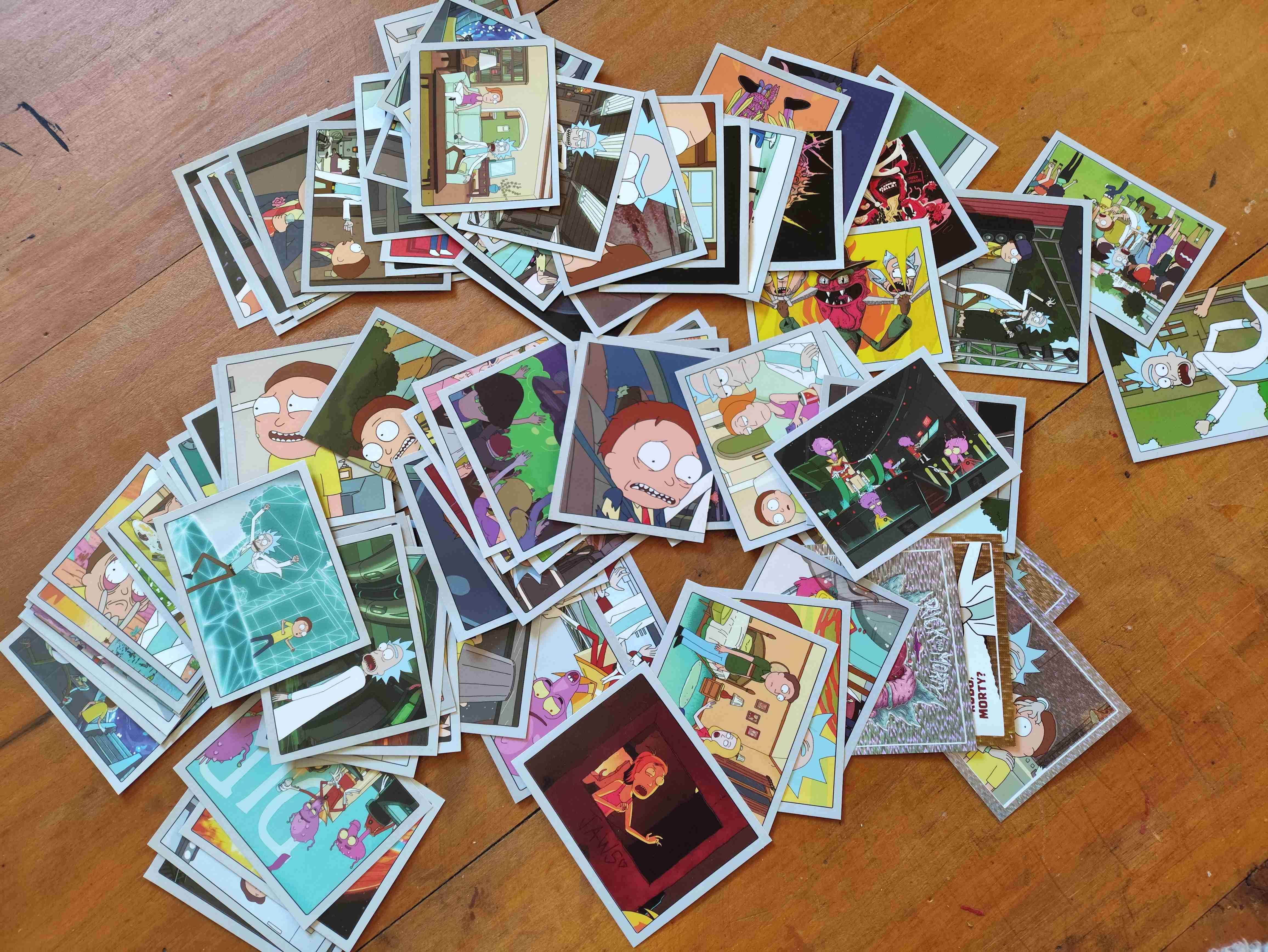 Lote 90 Láminas álbum Rick and Morty