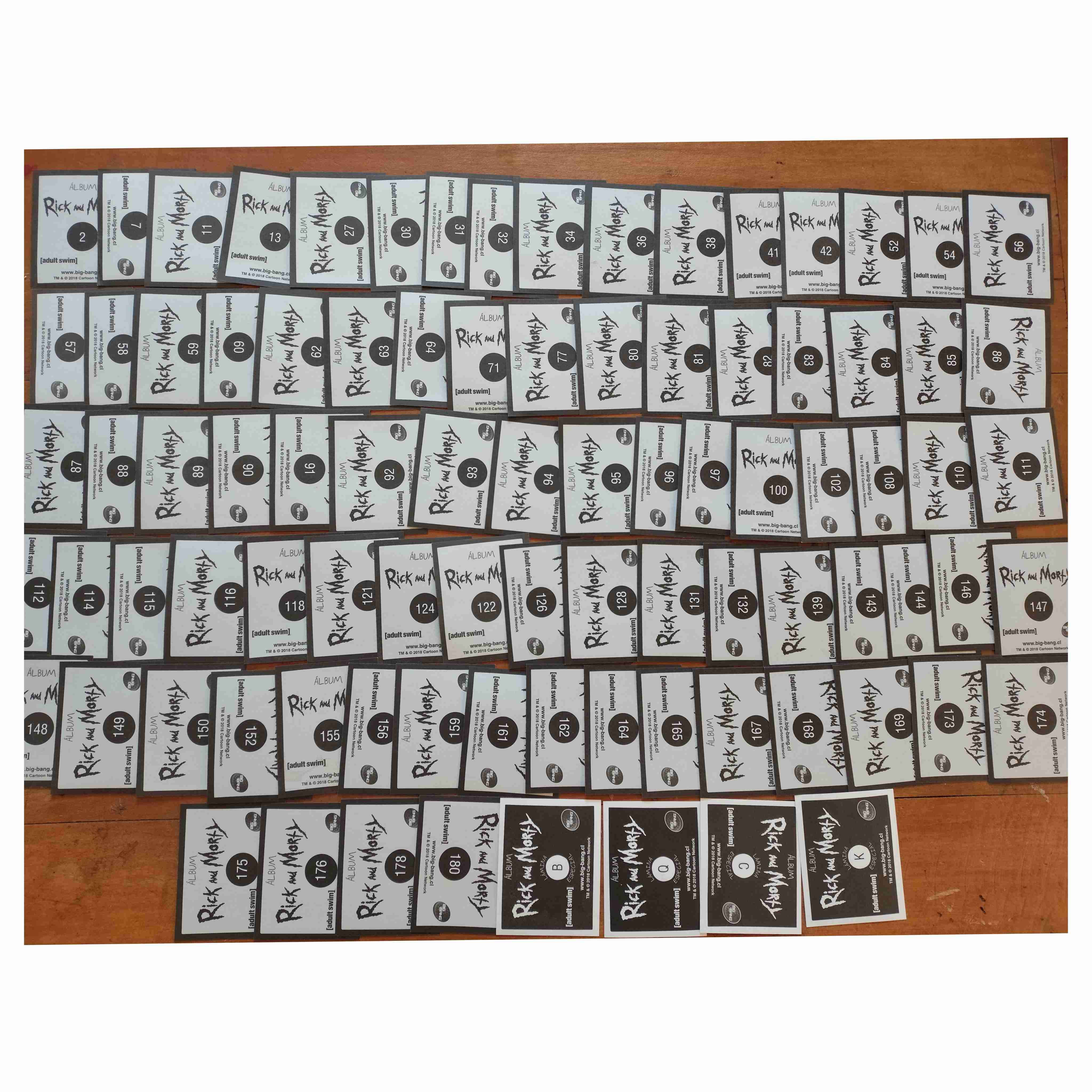 Lote 90 Láminas álbum Rick and Morty - miniatura 2