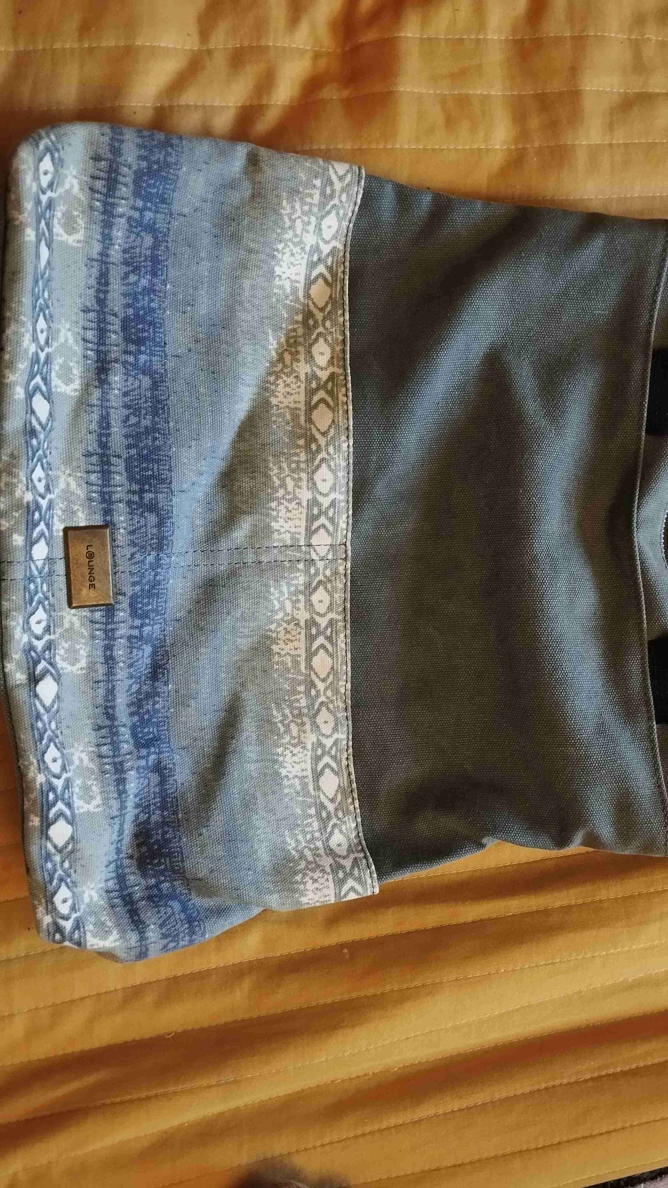 Bolso estampado azul y gris - miniatura 2