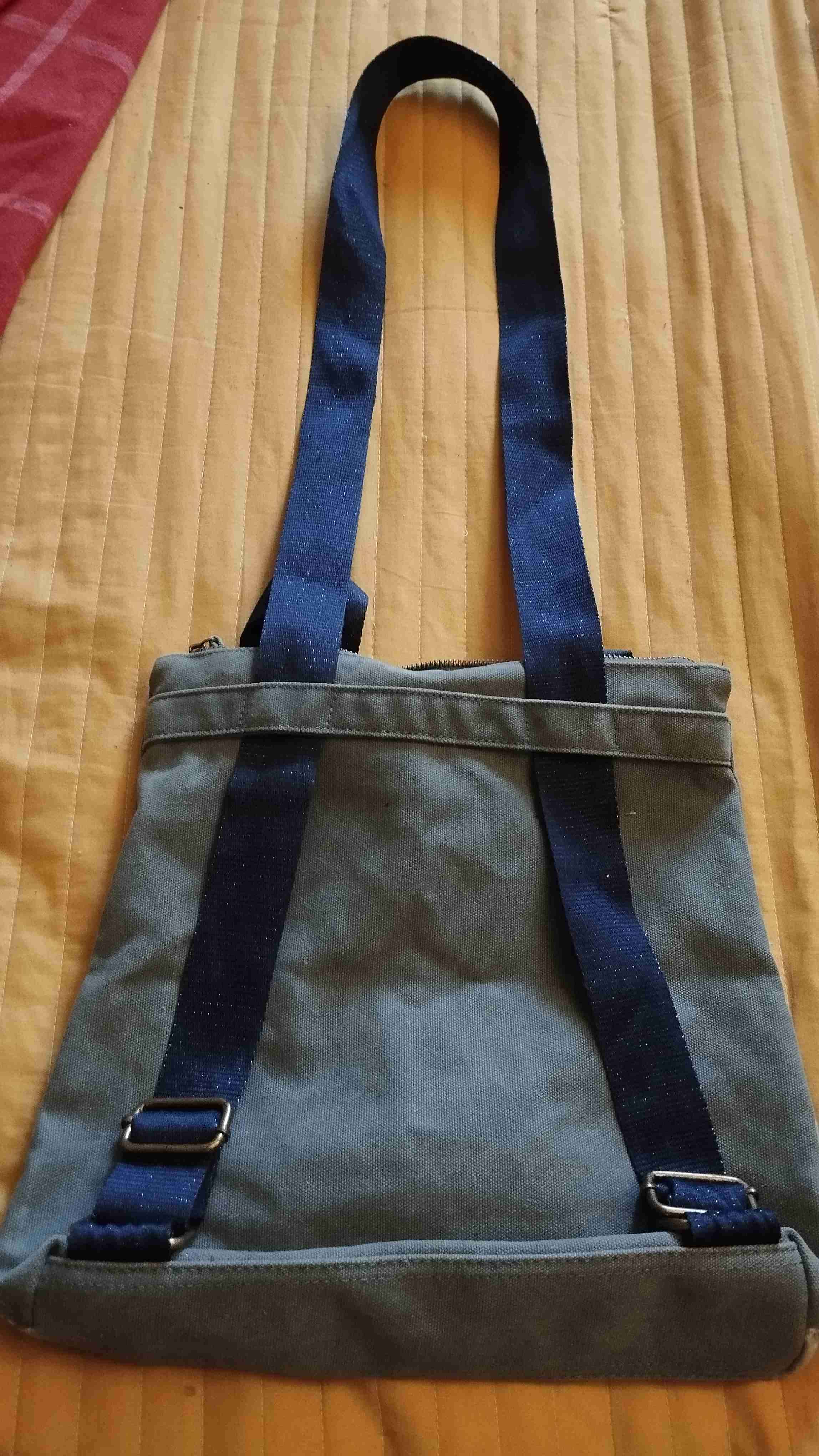 Bolso estampado azul y gris - miniatura 5