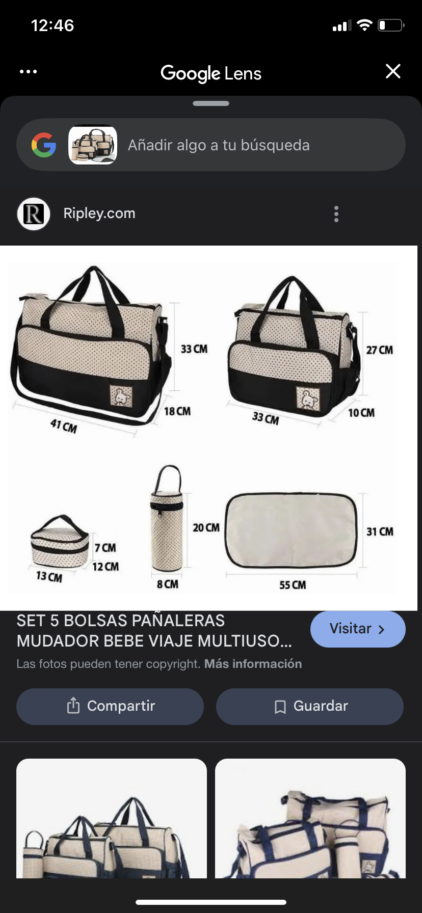 Set de bolsos de maternidad - miniatura 3