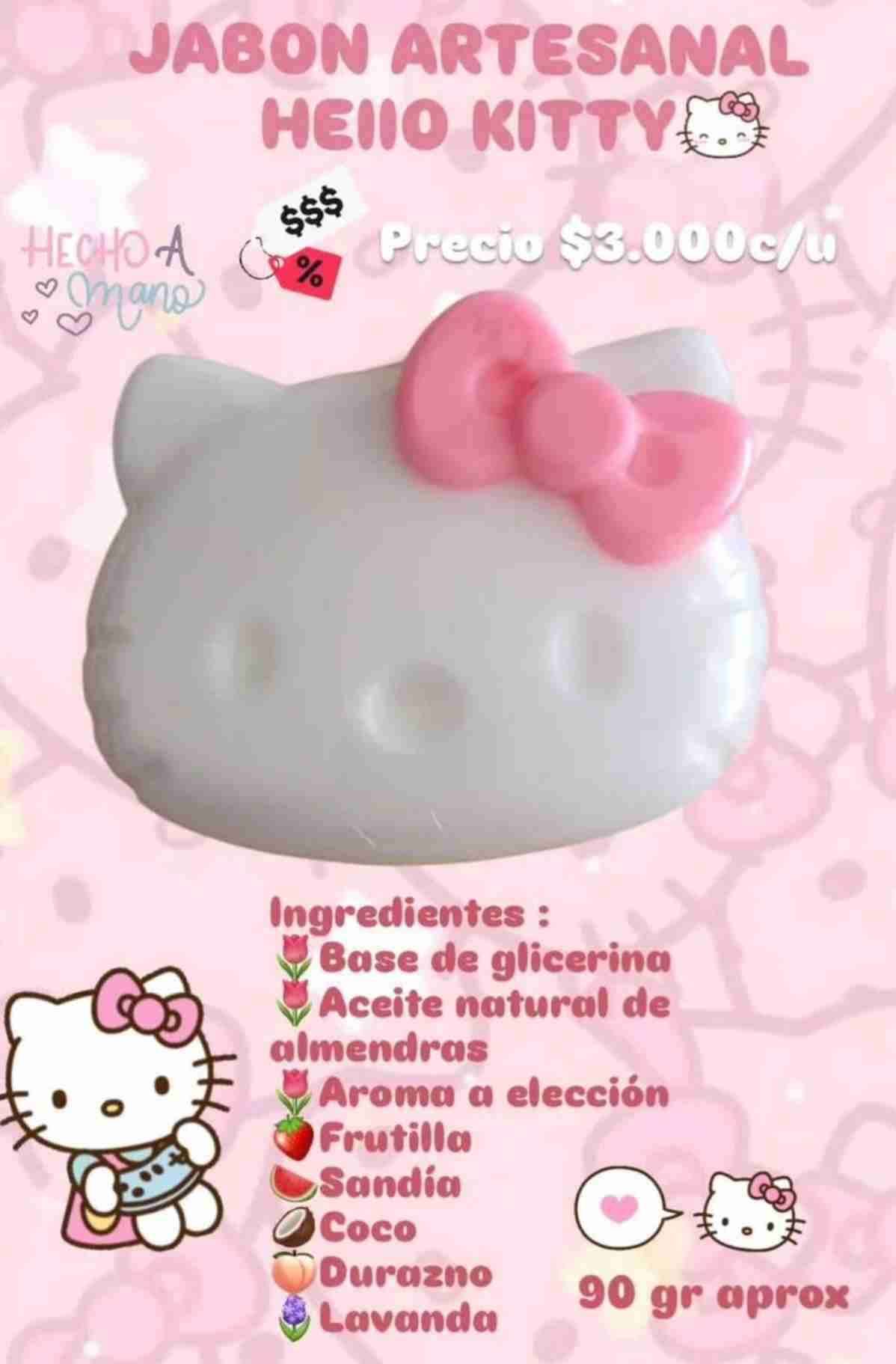 Jabón artesanal Hello Kitty