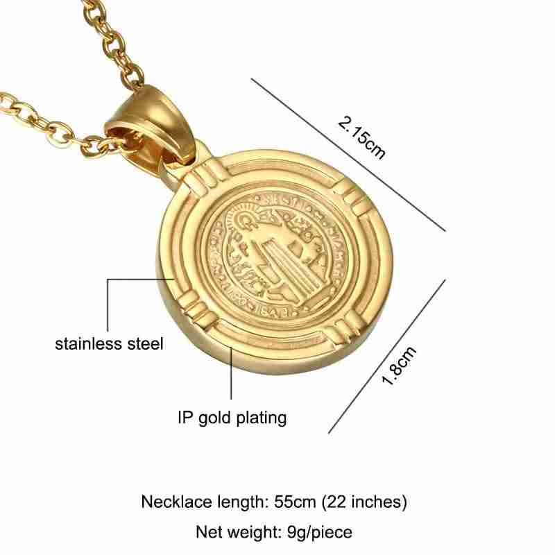 Collar con medalla religiosa - miniatura 6