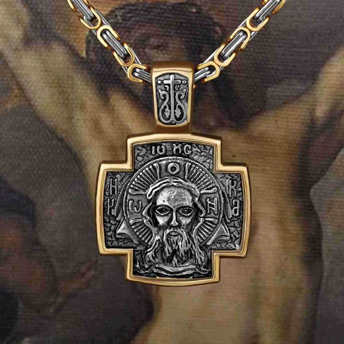 Colgante religioso de metal