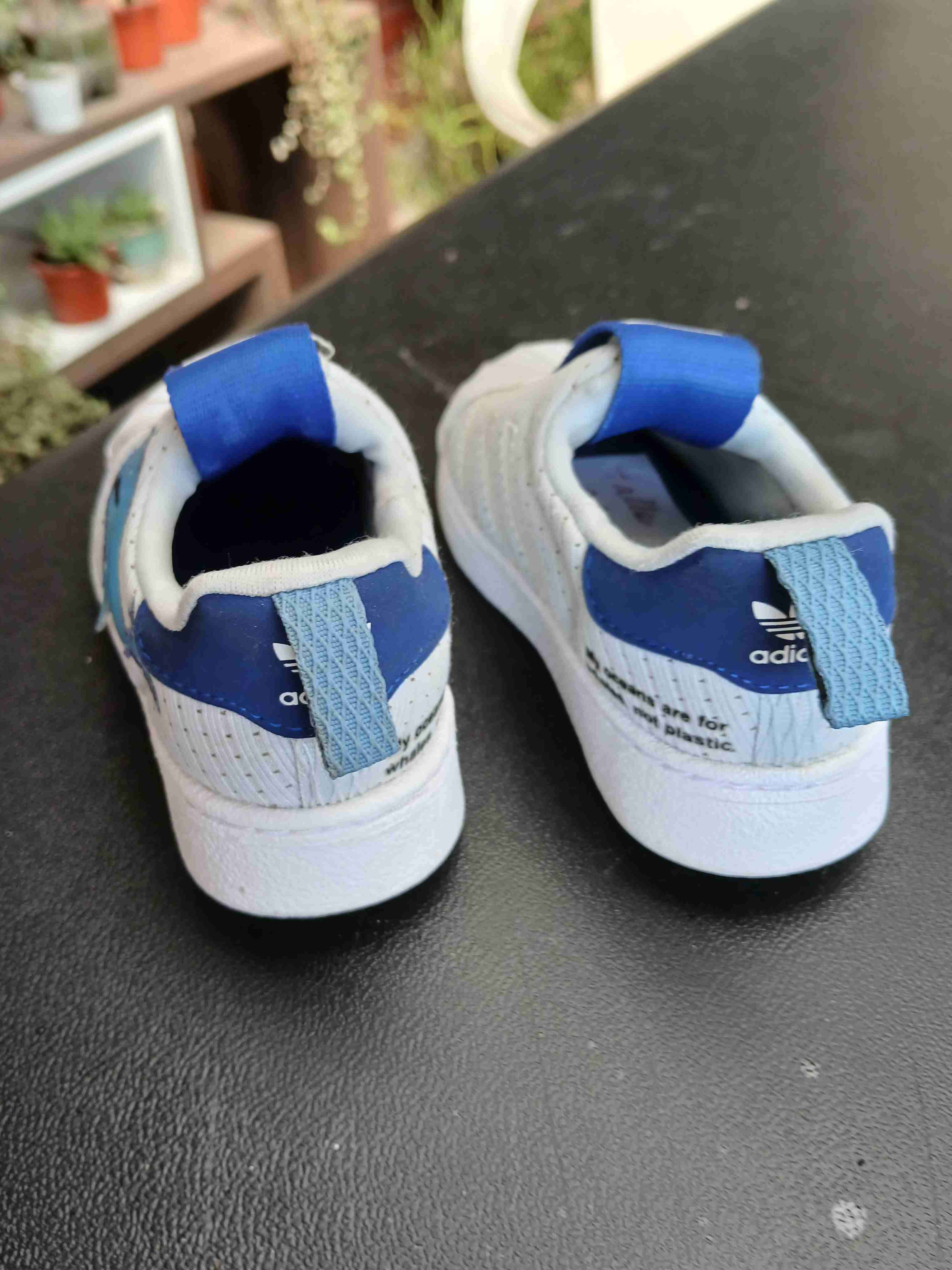 Zapatillas infantiles Adidas blancas - miniatura 3