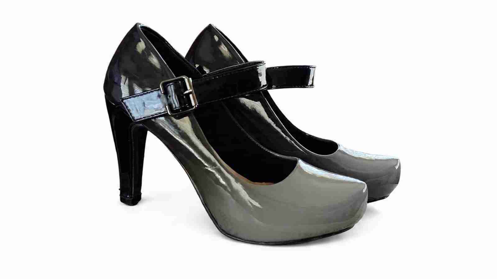 Zapatos de charol gris - 2