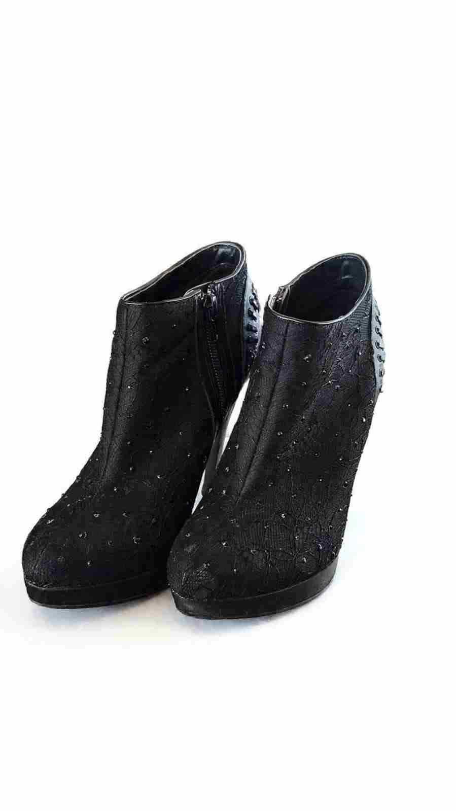 Botines negros con tacón alto - miniatura 2