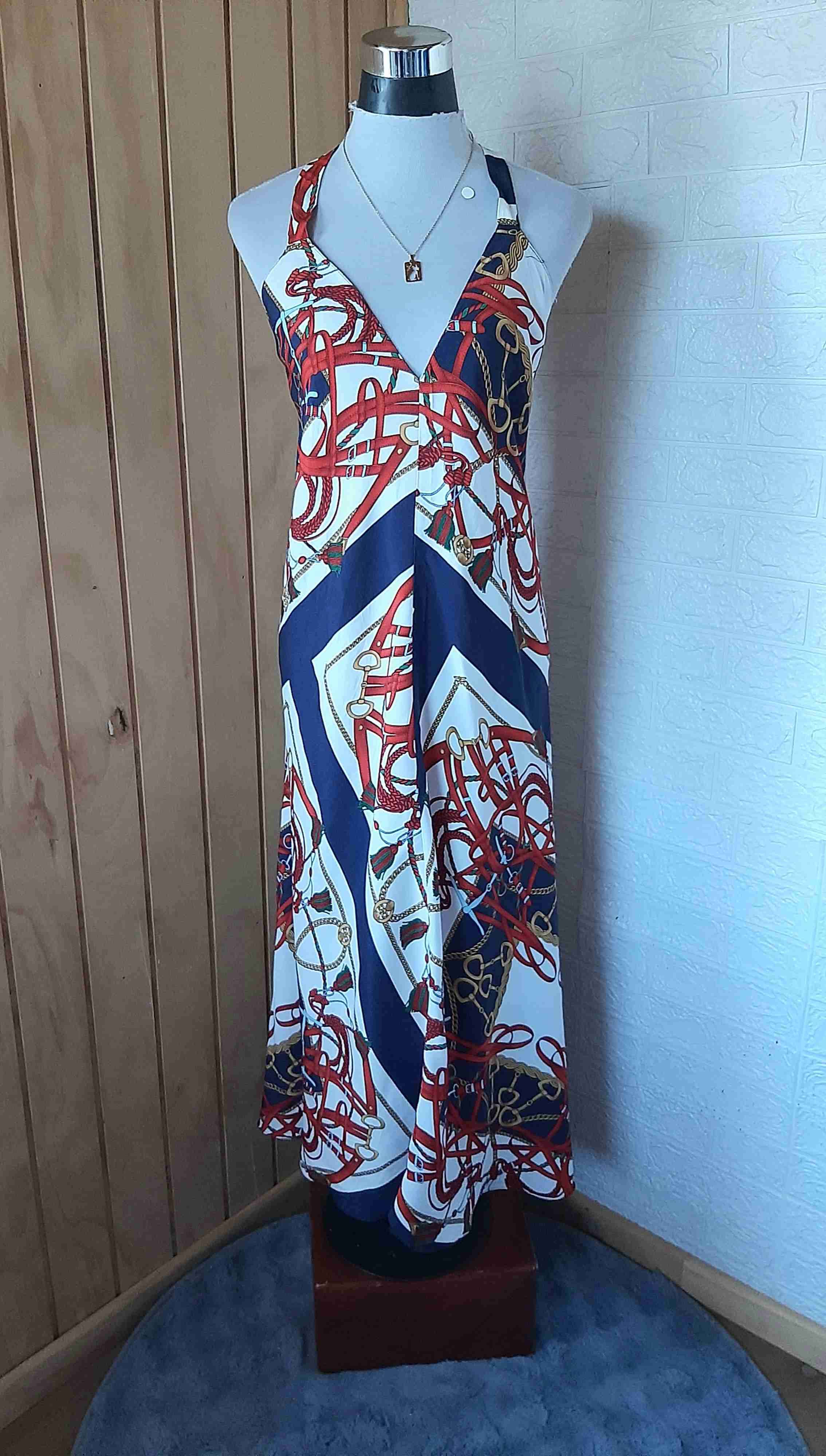 VESTIDO LARGO ZARA 100% VISCOSA TALLA S - miniatura 2