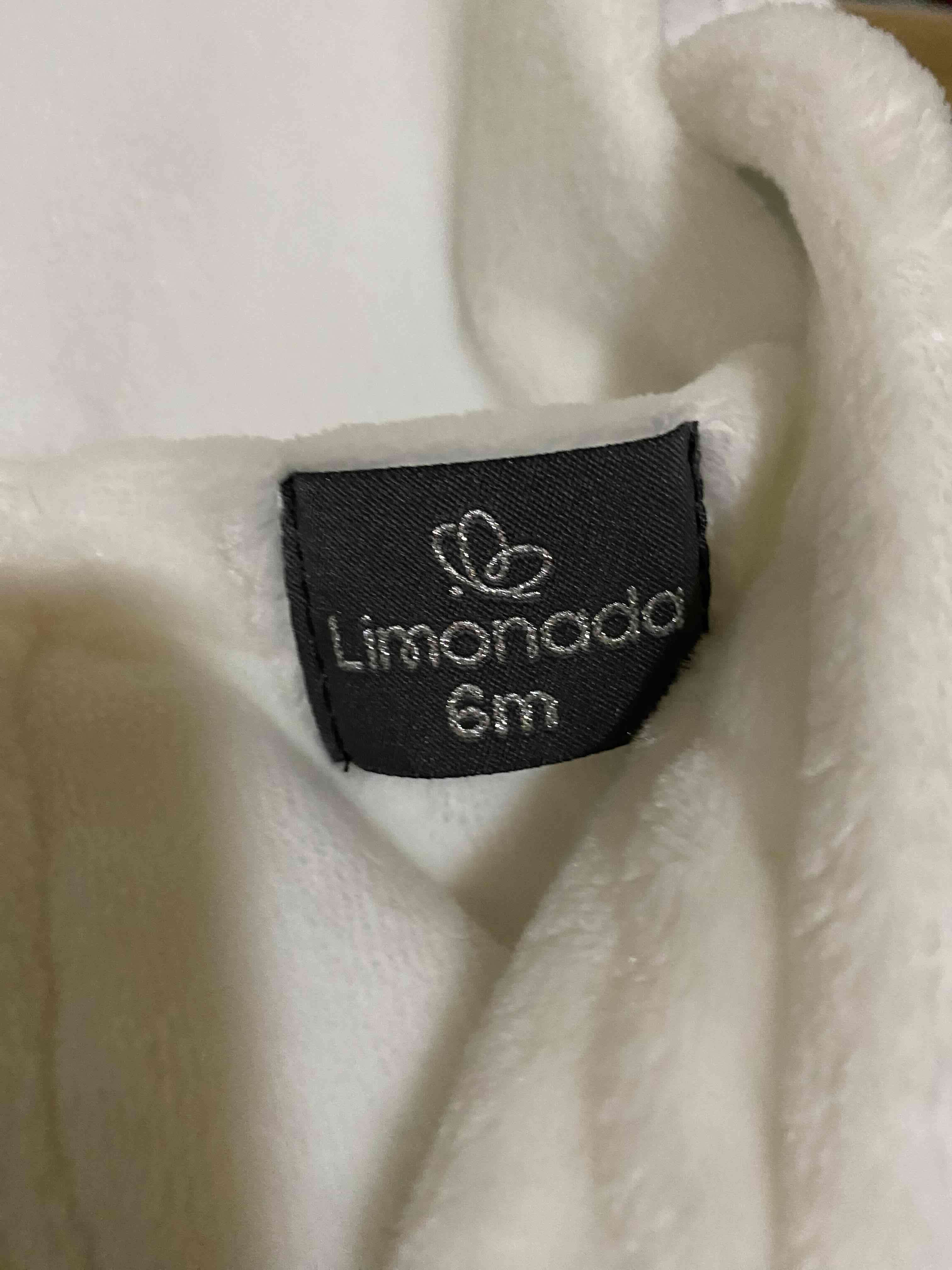 Bata de baño limonada infantil blanca - miniatura 4