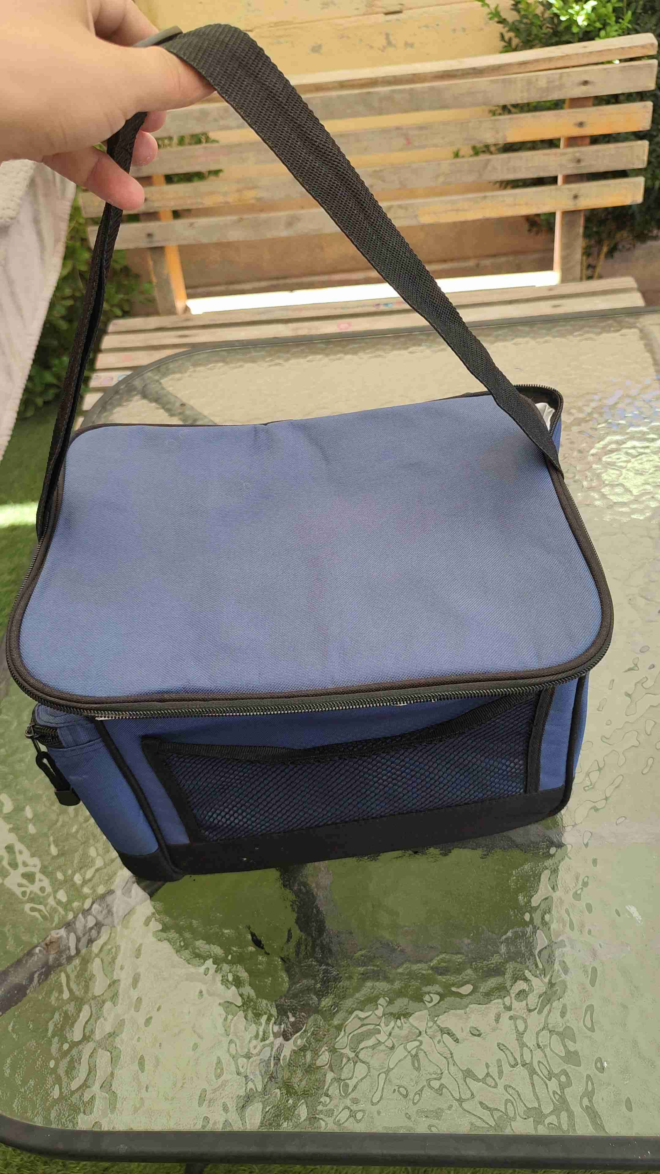 Nevera portátil azul mediana - miniatura 2