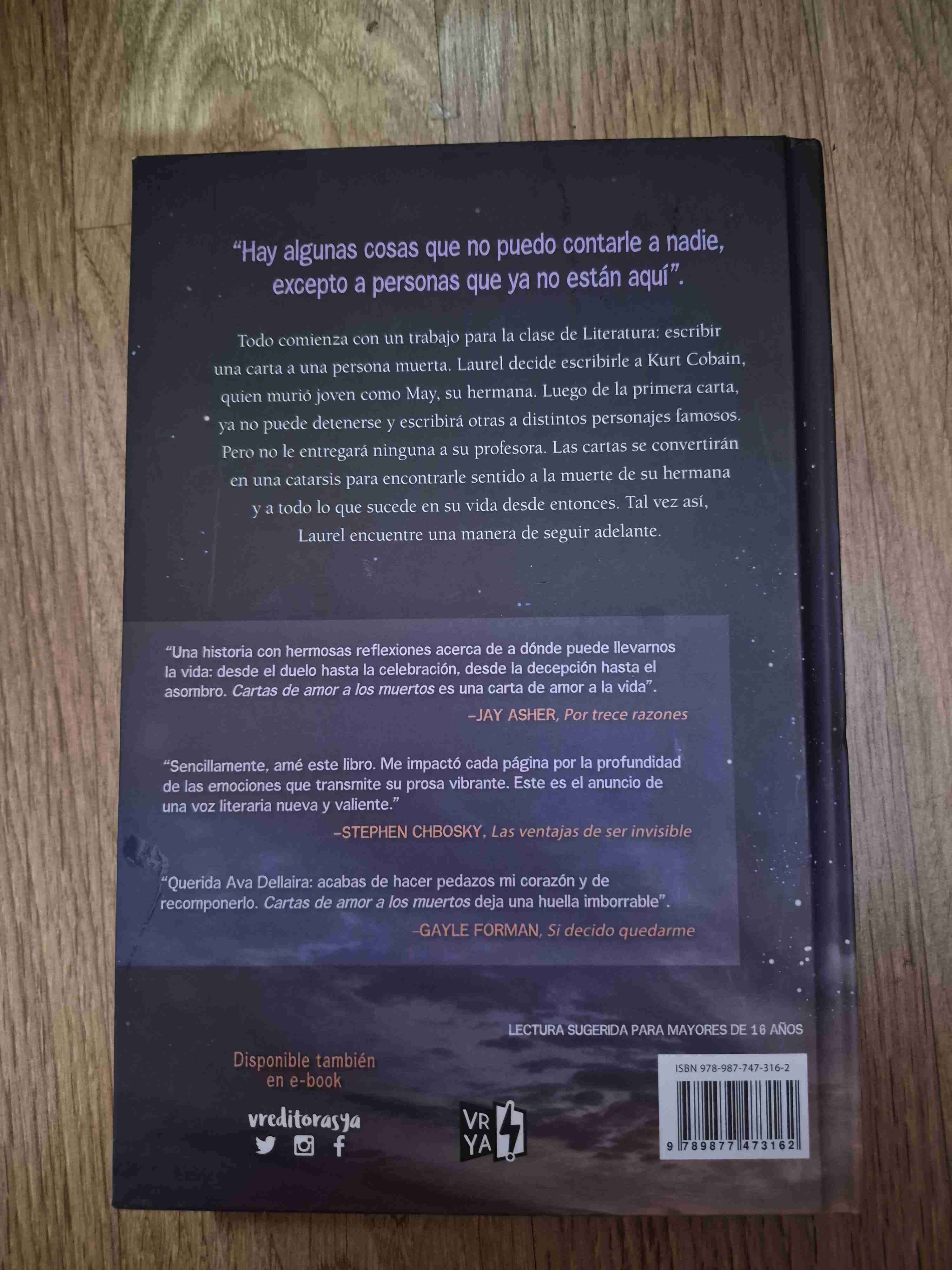 Libro 'Cartas de amor a los muertos' - miniatura 3