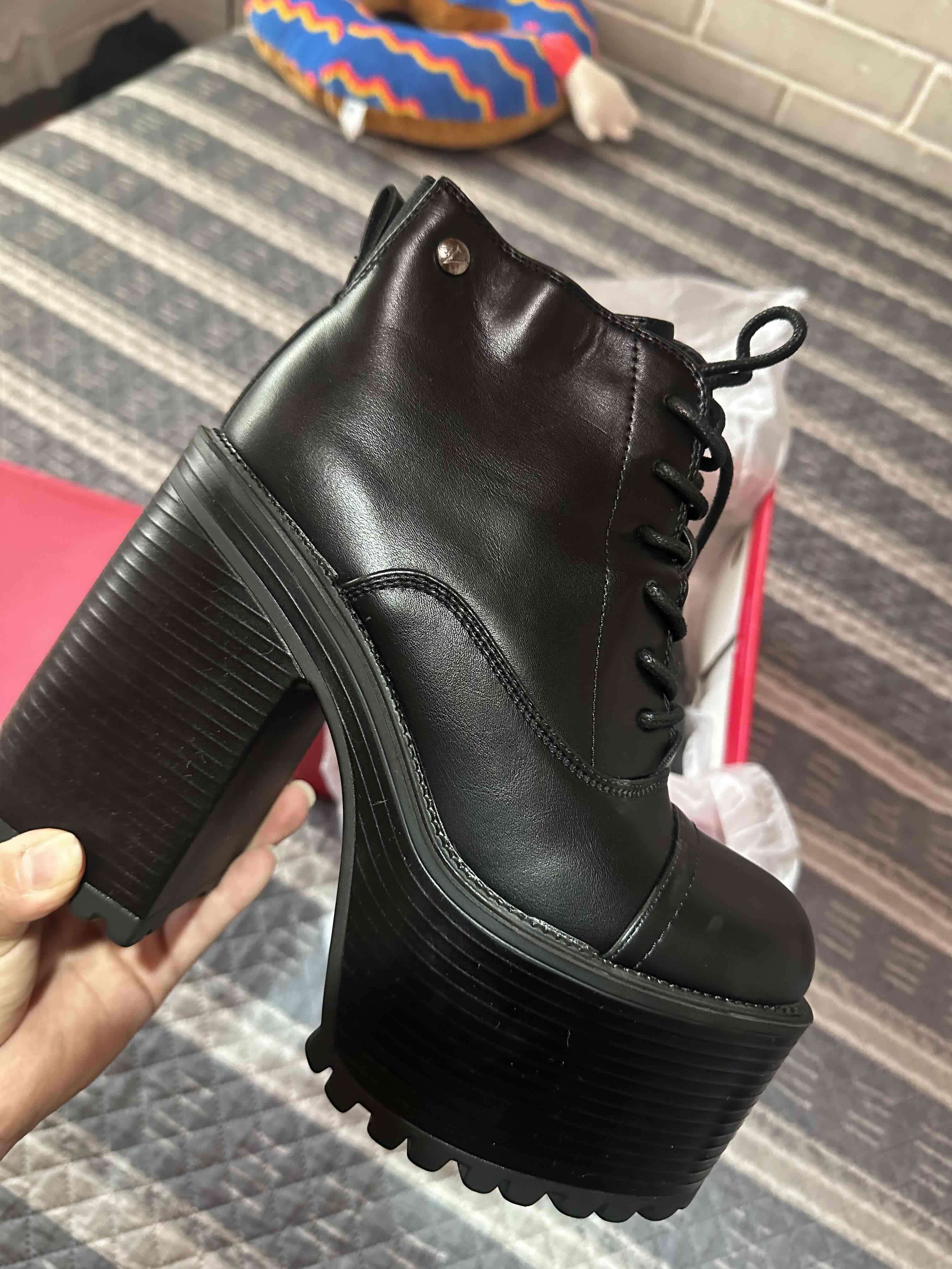 Botines negros con plataforma - miniatura 4