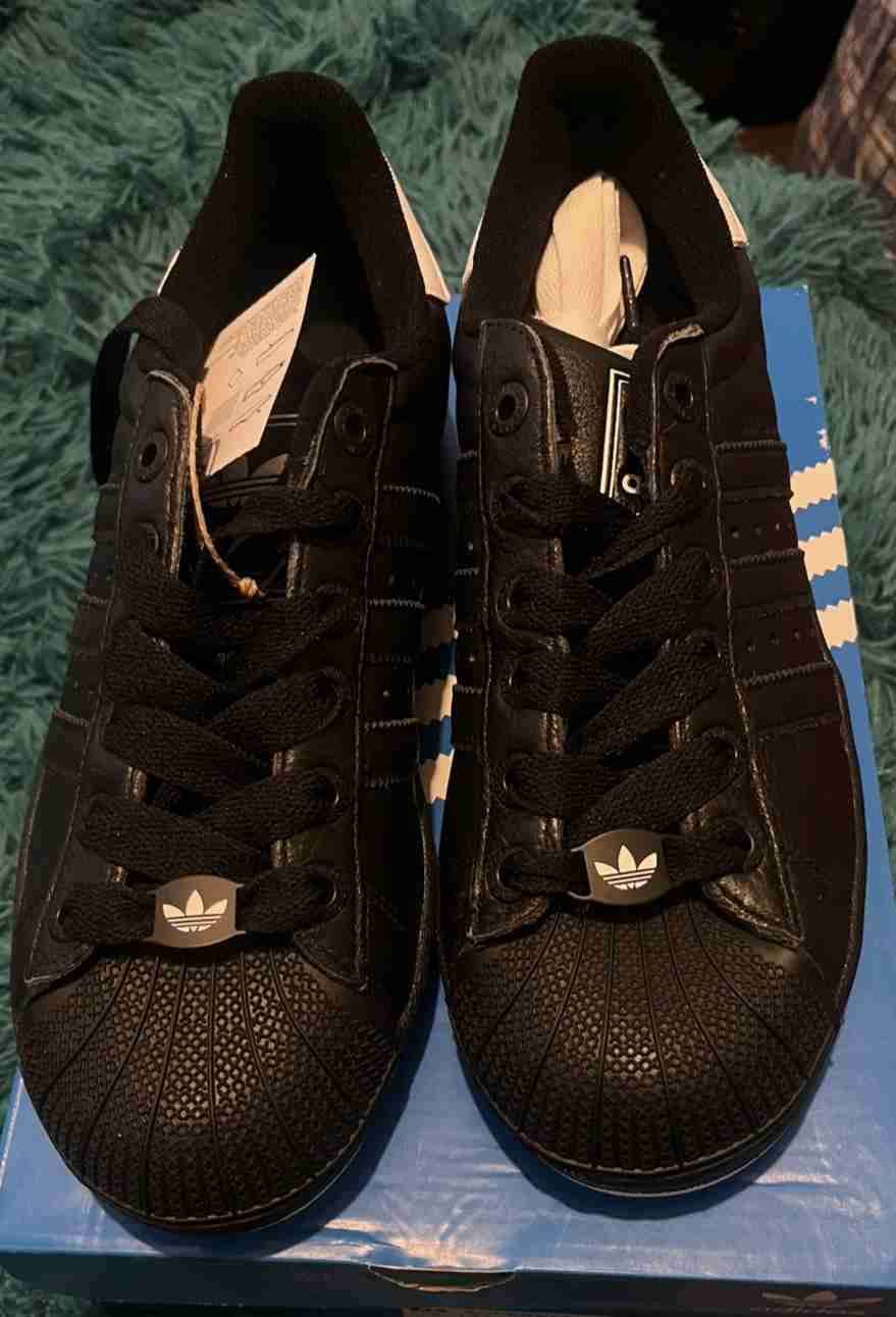 Zapatillas Adidas Superstar negras Originales - miniatura 3