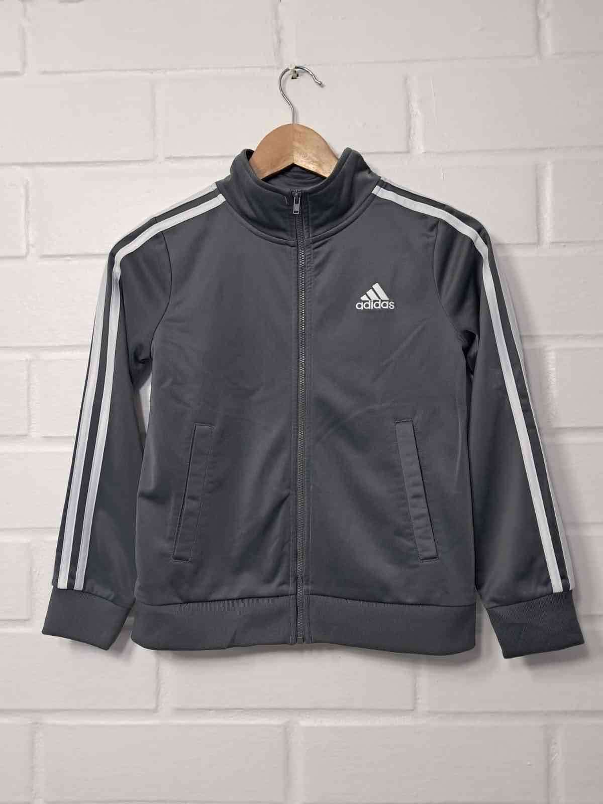 Chaqueta deportiva gris Adidas talla 8
