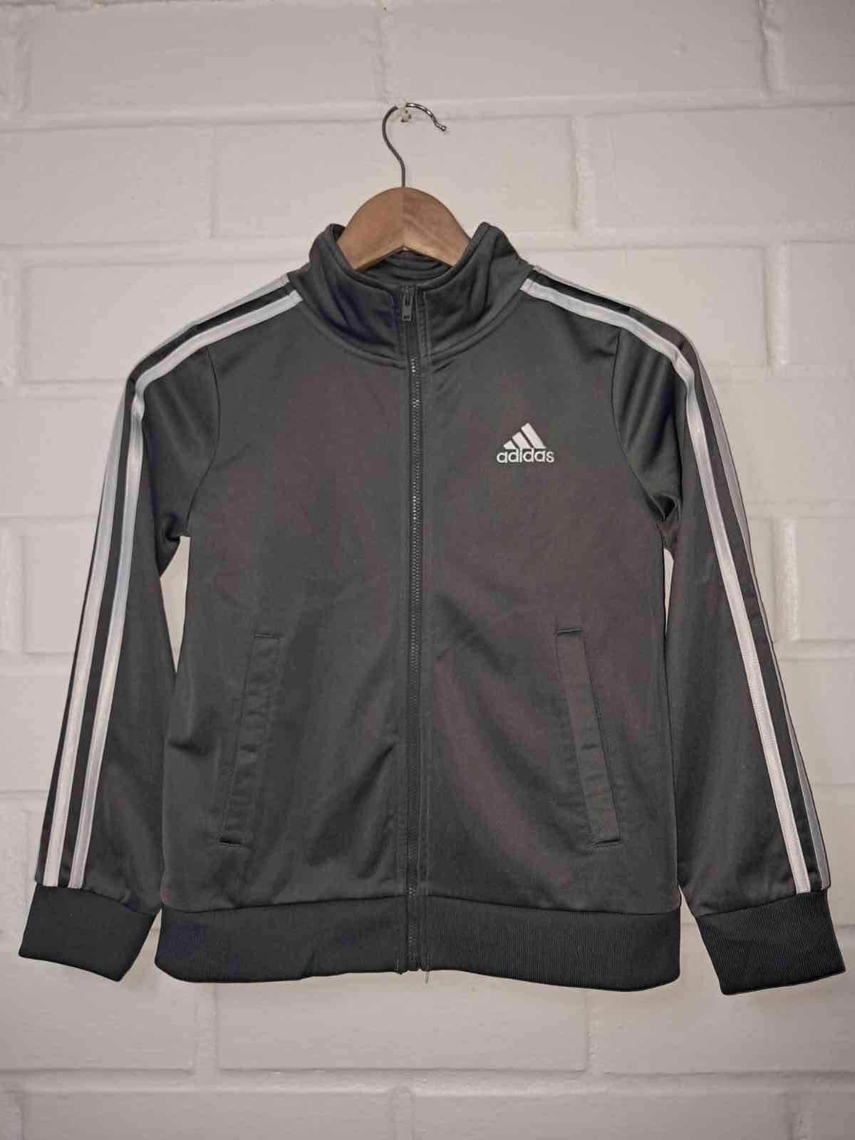 Chaqueta deportiva gris Adidas talla 8 - miniatura 2