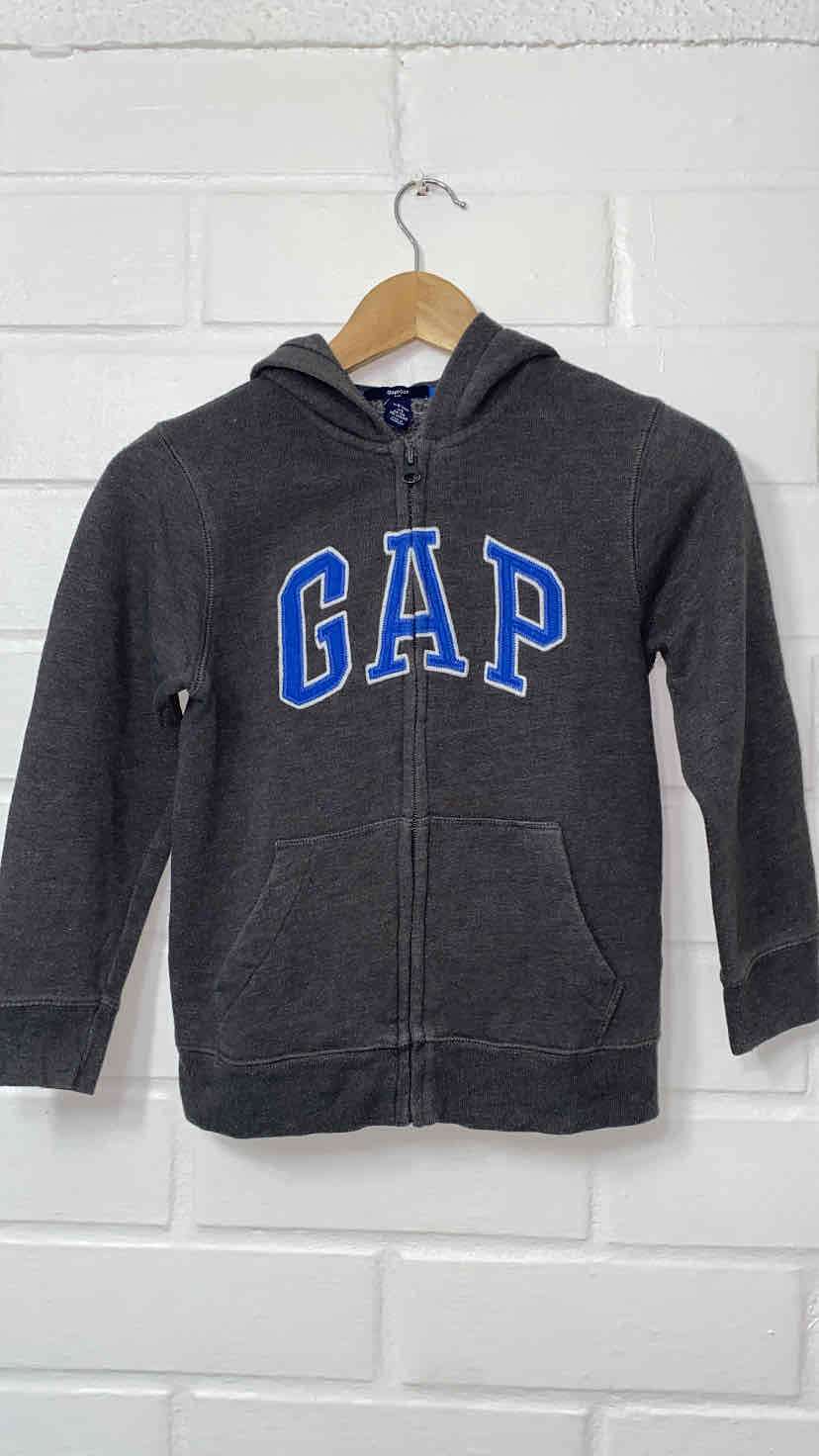 Polerón GAP gris con capucha talla 6-7