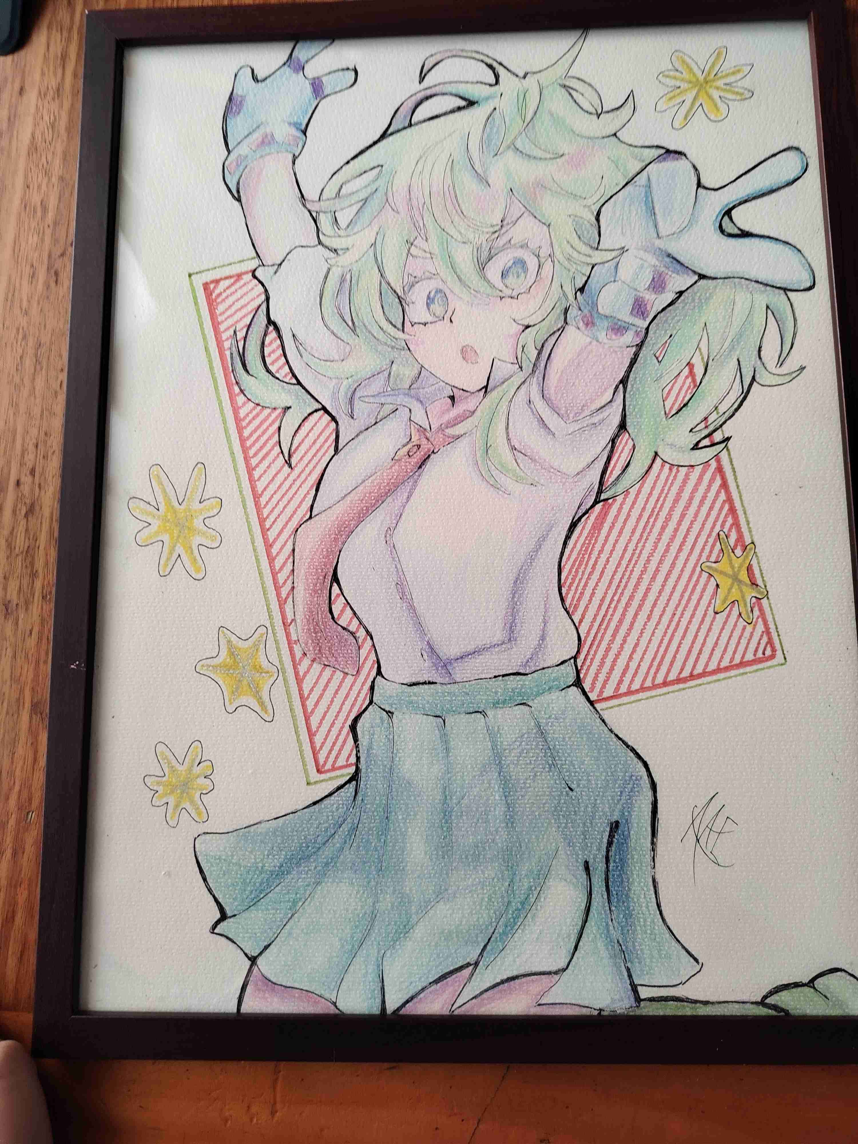 Ilustración enmarcada de Toru Hagakure