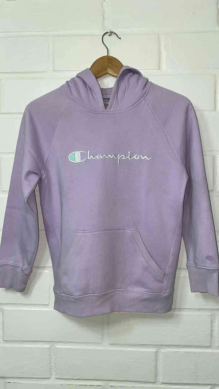 Polerón Champion lila con capucha