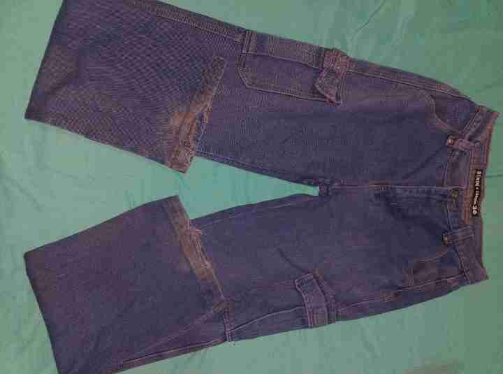 Pantalones cargo denim azul - miniatura 3