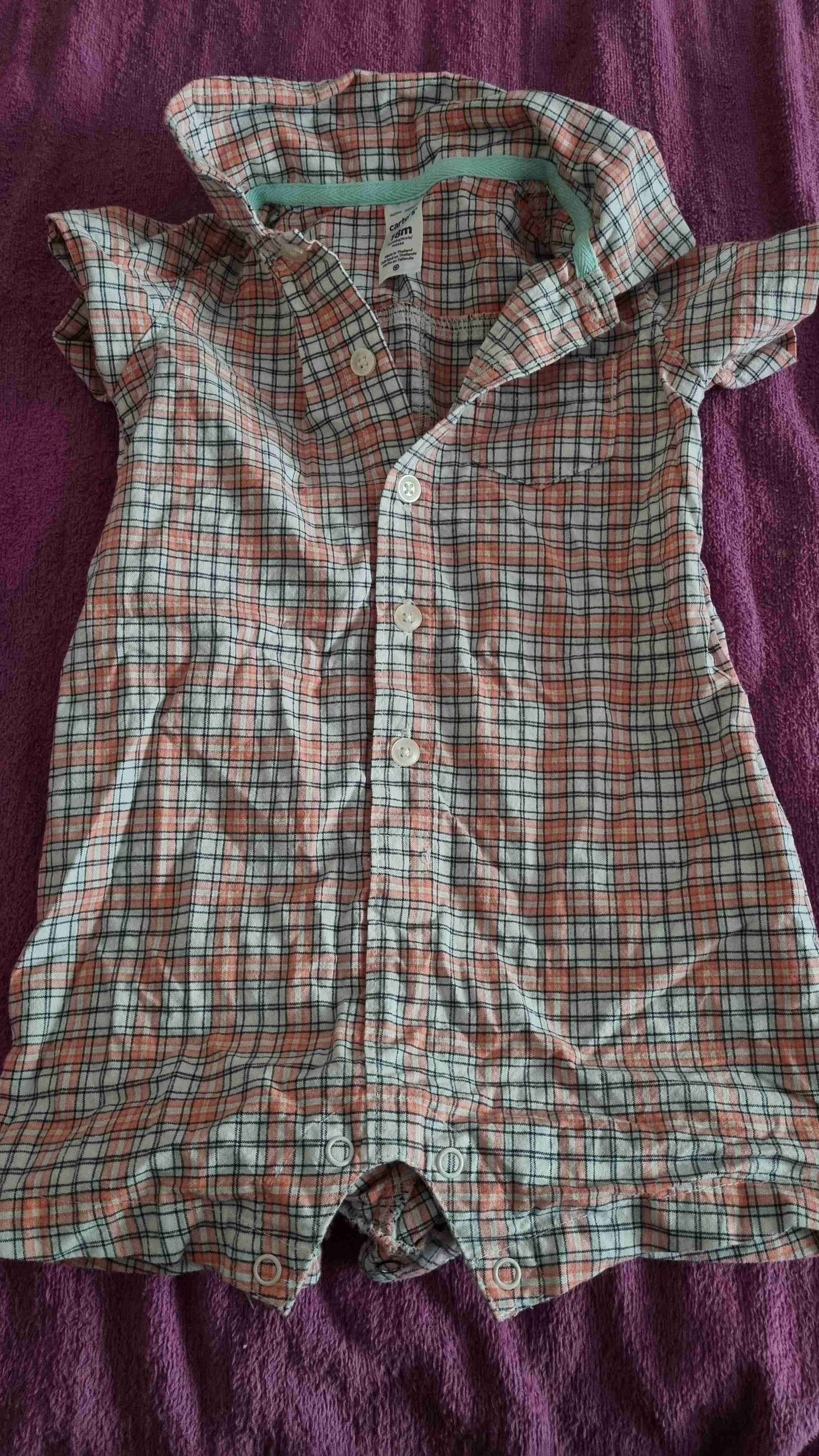 Enterito bebé a cuadros colorido