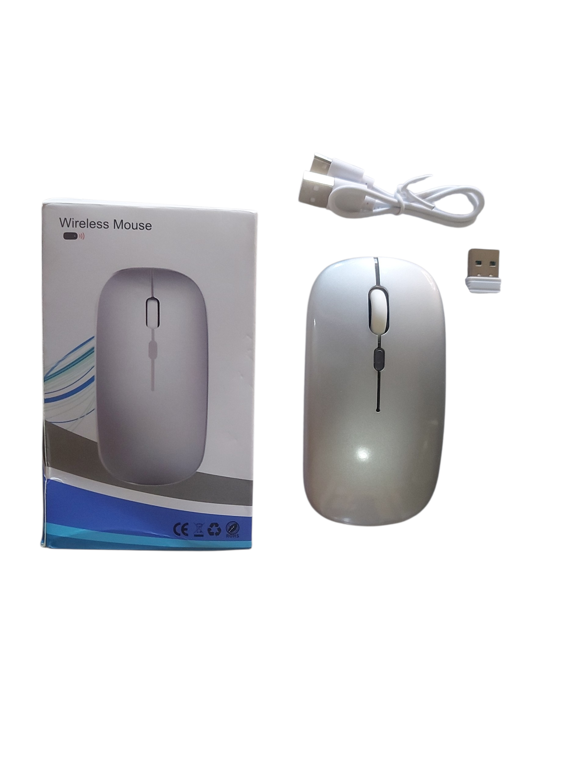 Mouse inalámbrico blanco