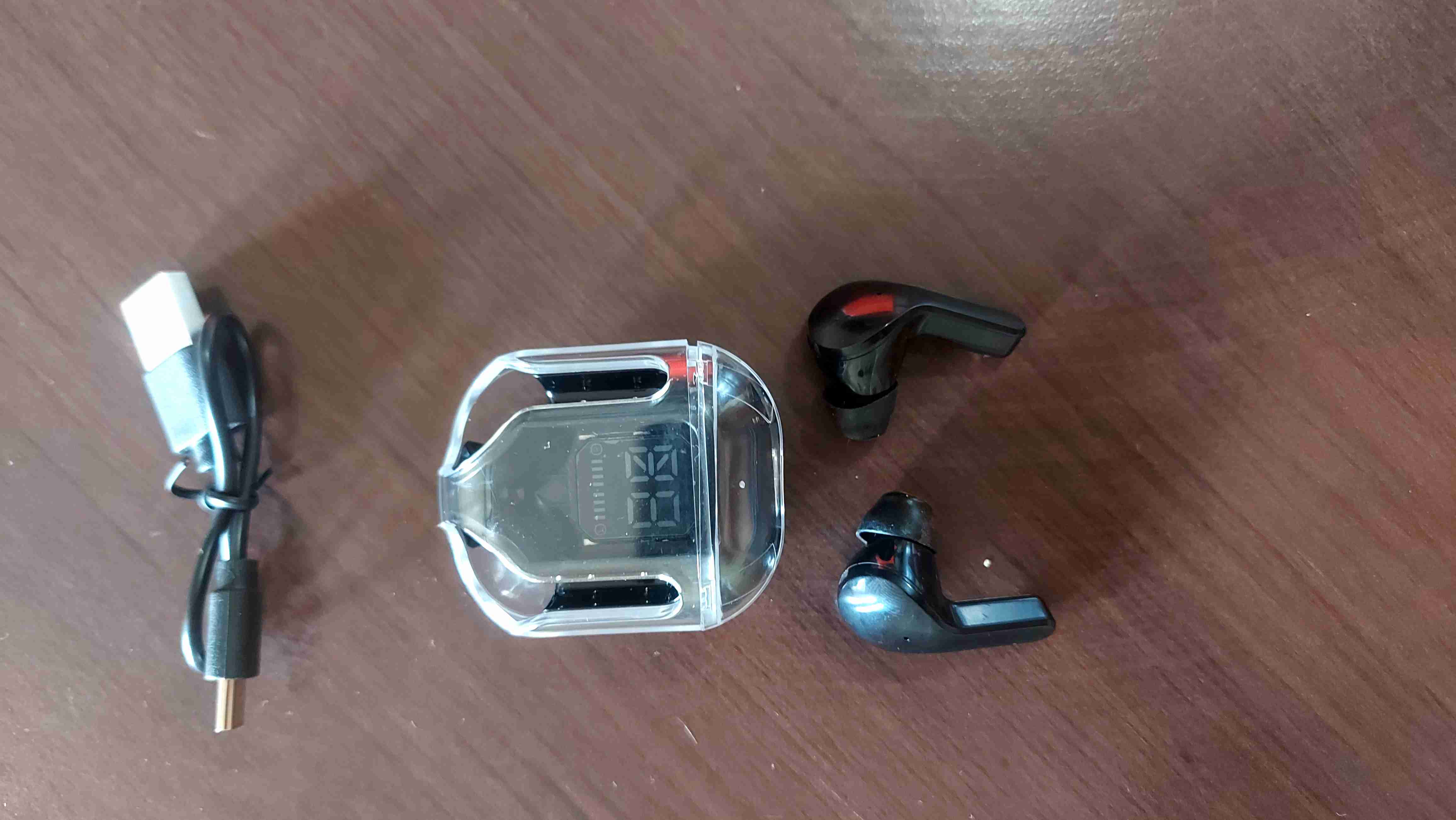 Audifonos  negro con pantalla - miniatura 4