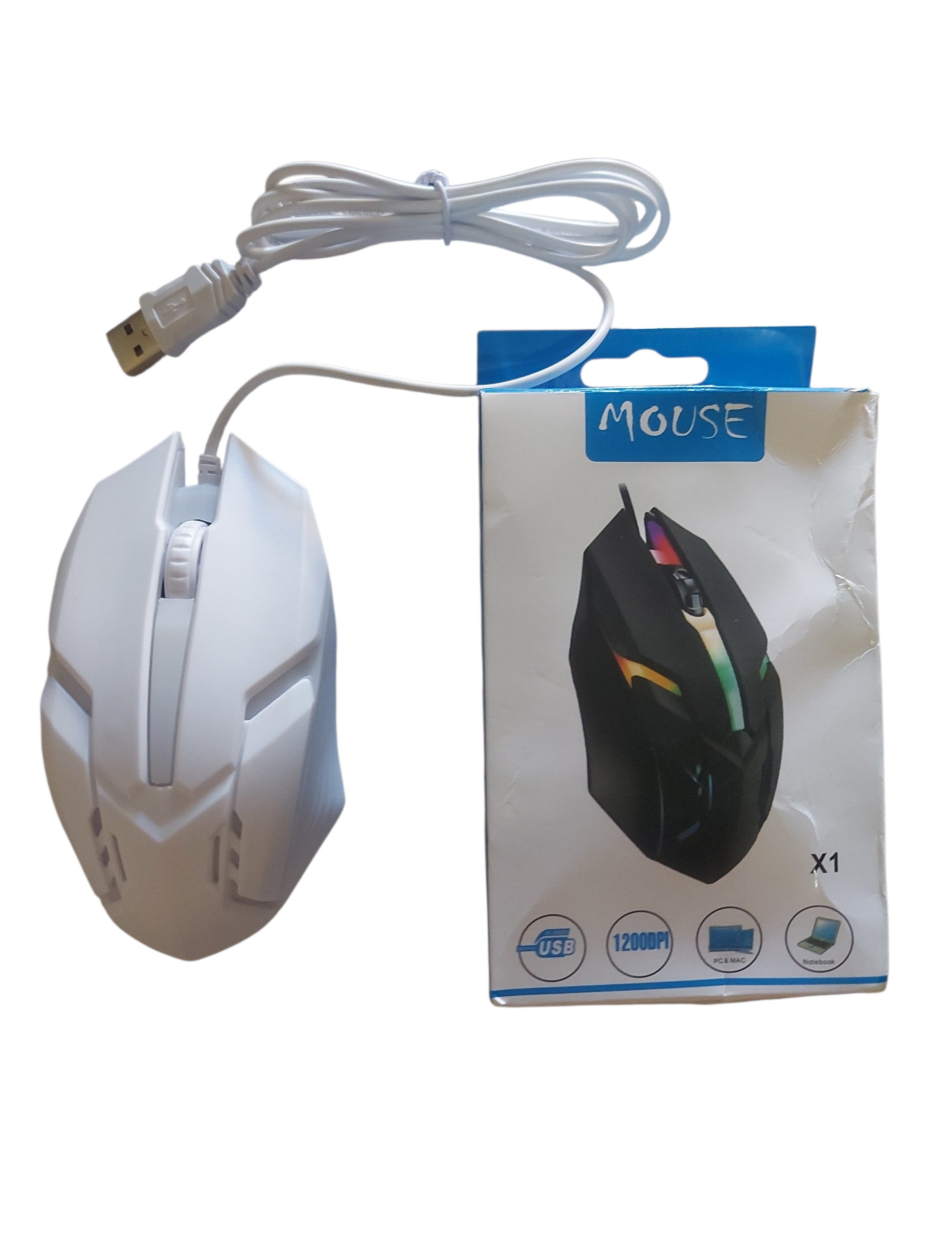 Mouse óptico blanco USB
