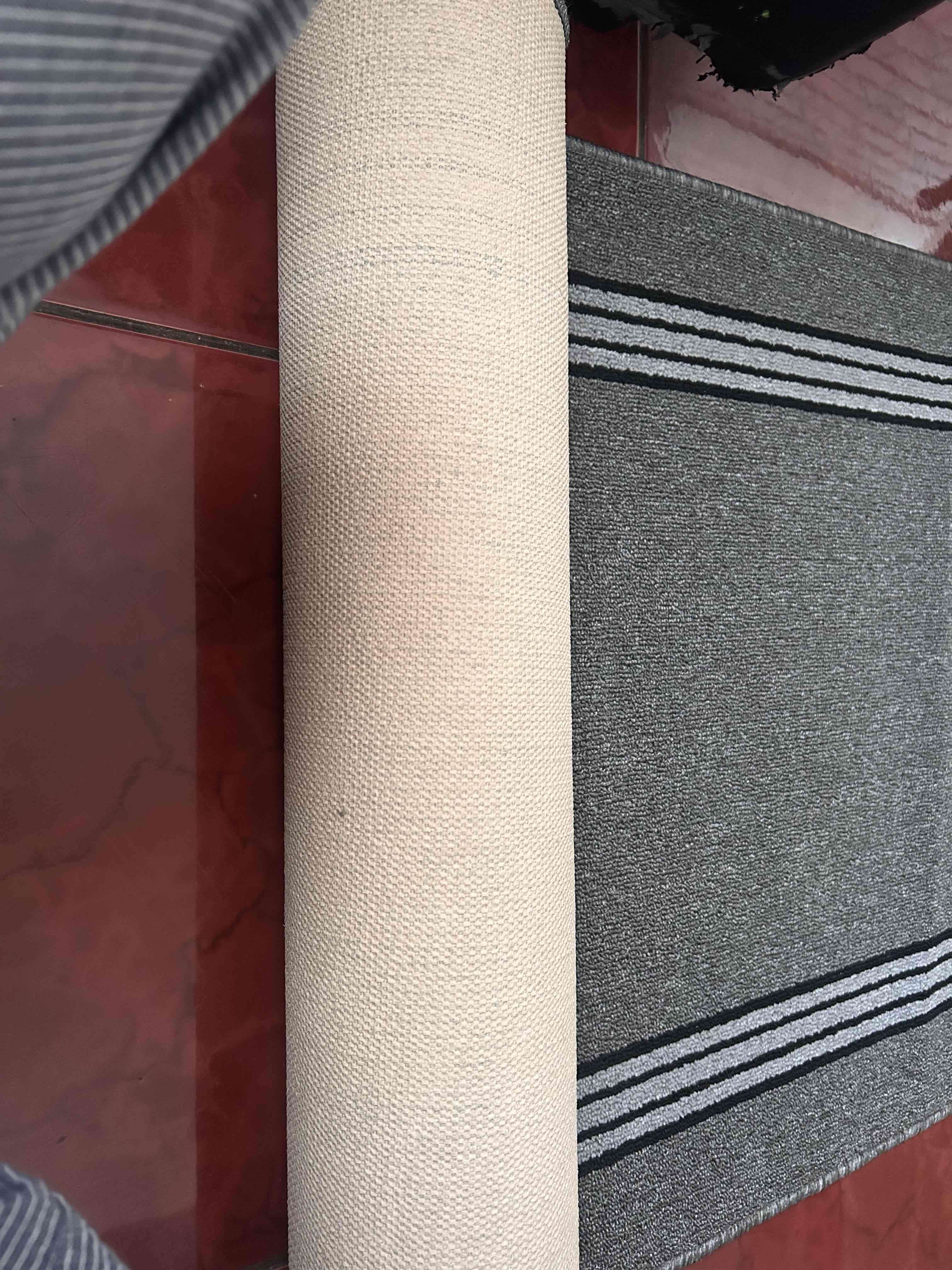 Alfombra pasillera gris rayas - miniatura 2