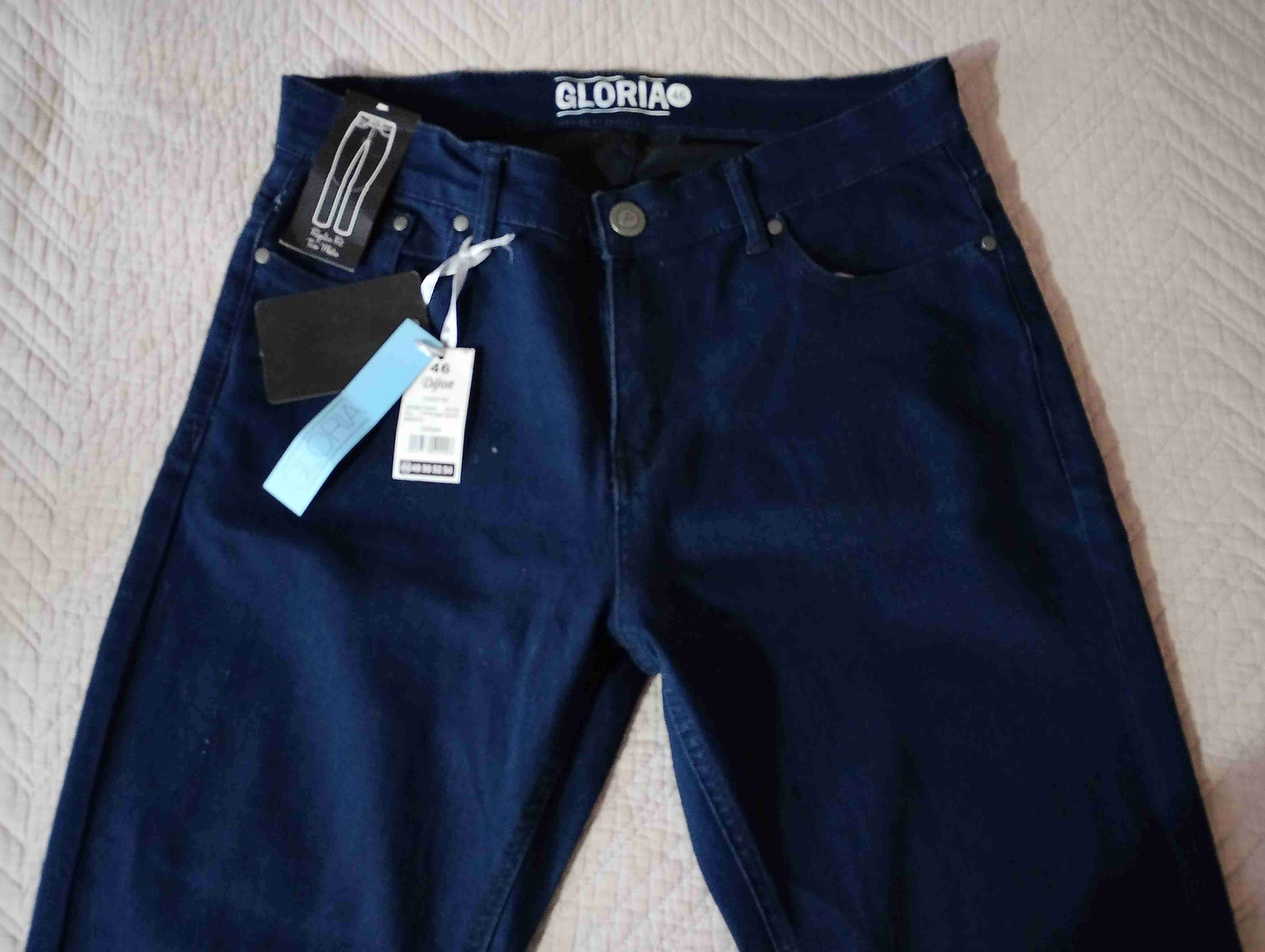 Jeans azul oscuro con etiquetas - miniatura 3