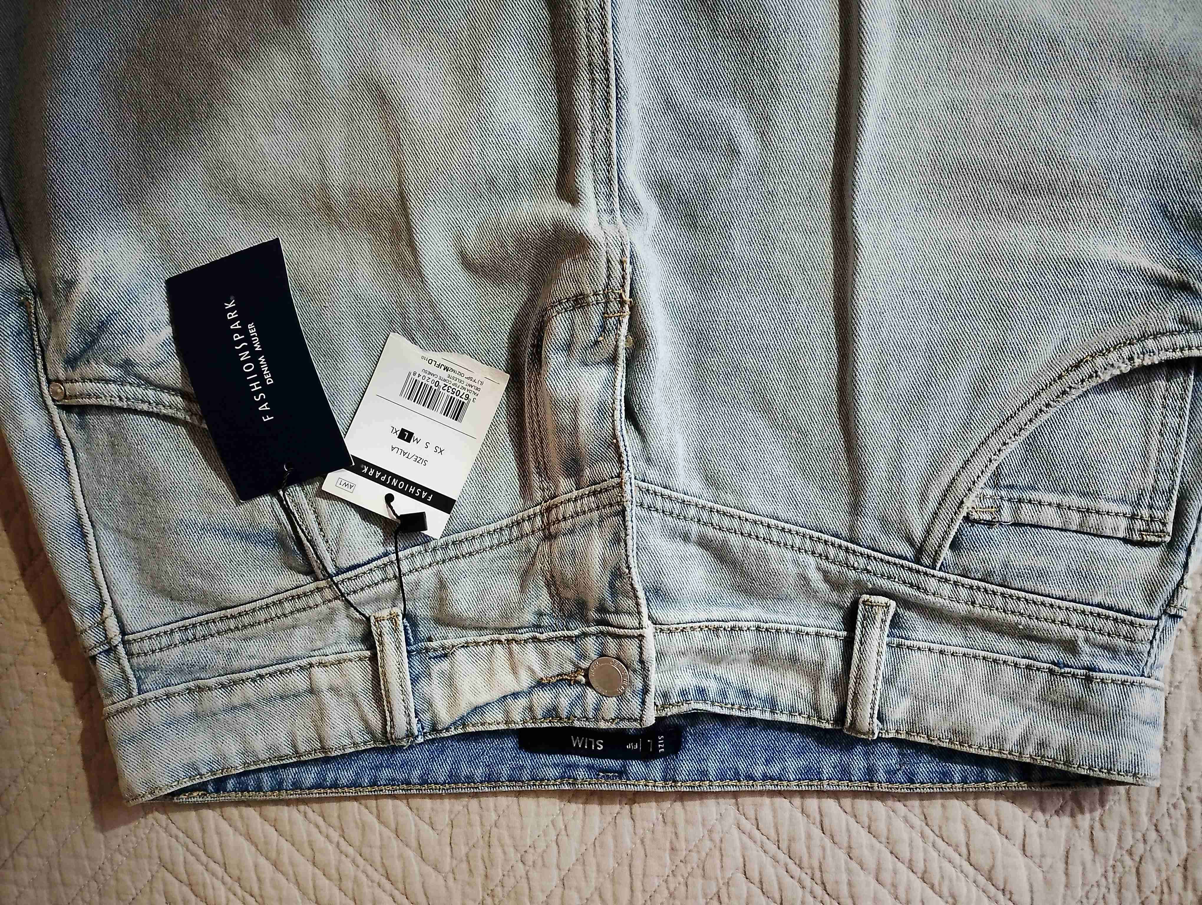 Falda denim azul claro - miniatura 2