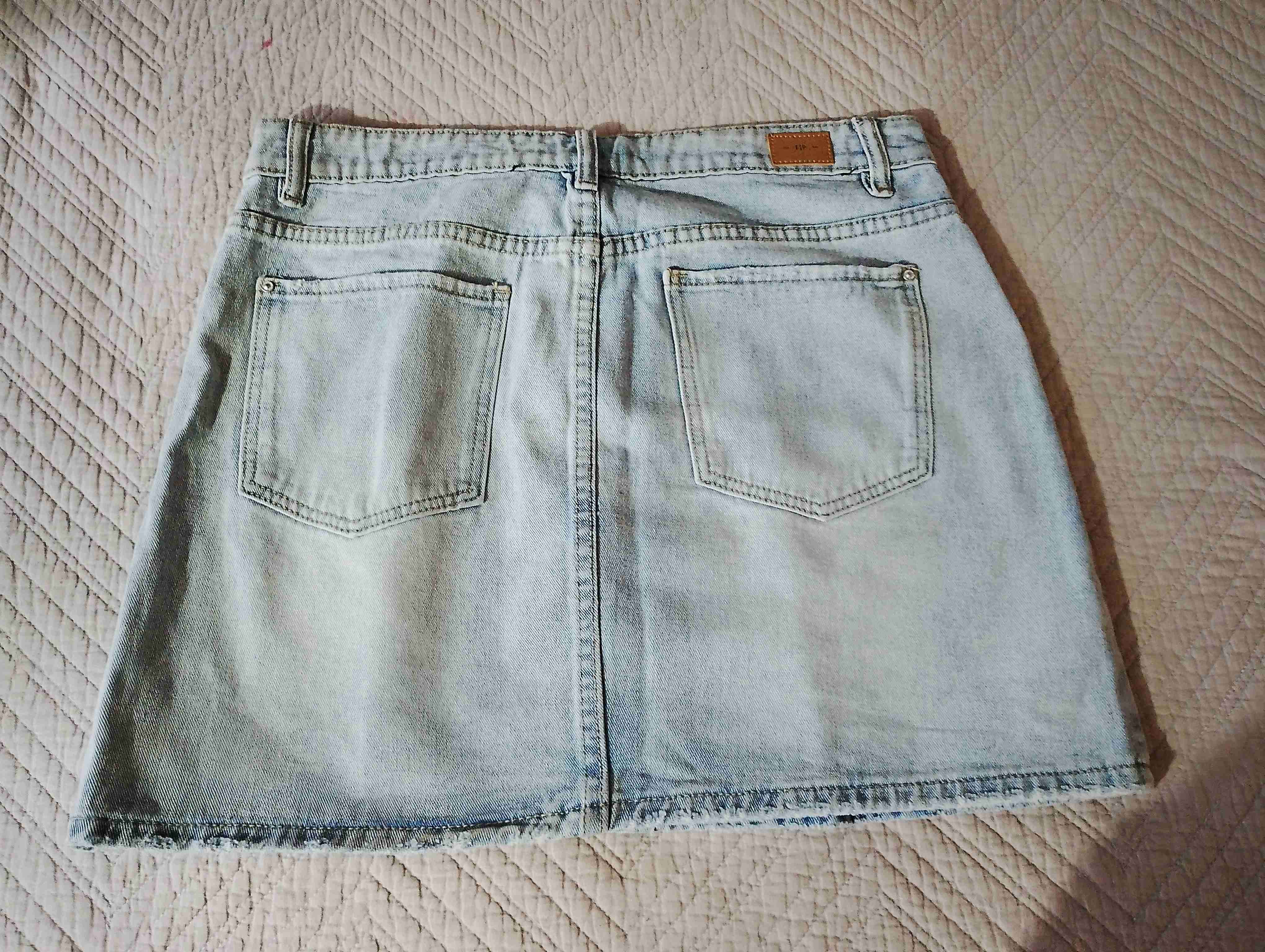 Falda denim azul claro - miniatura 3