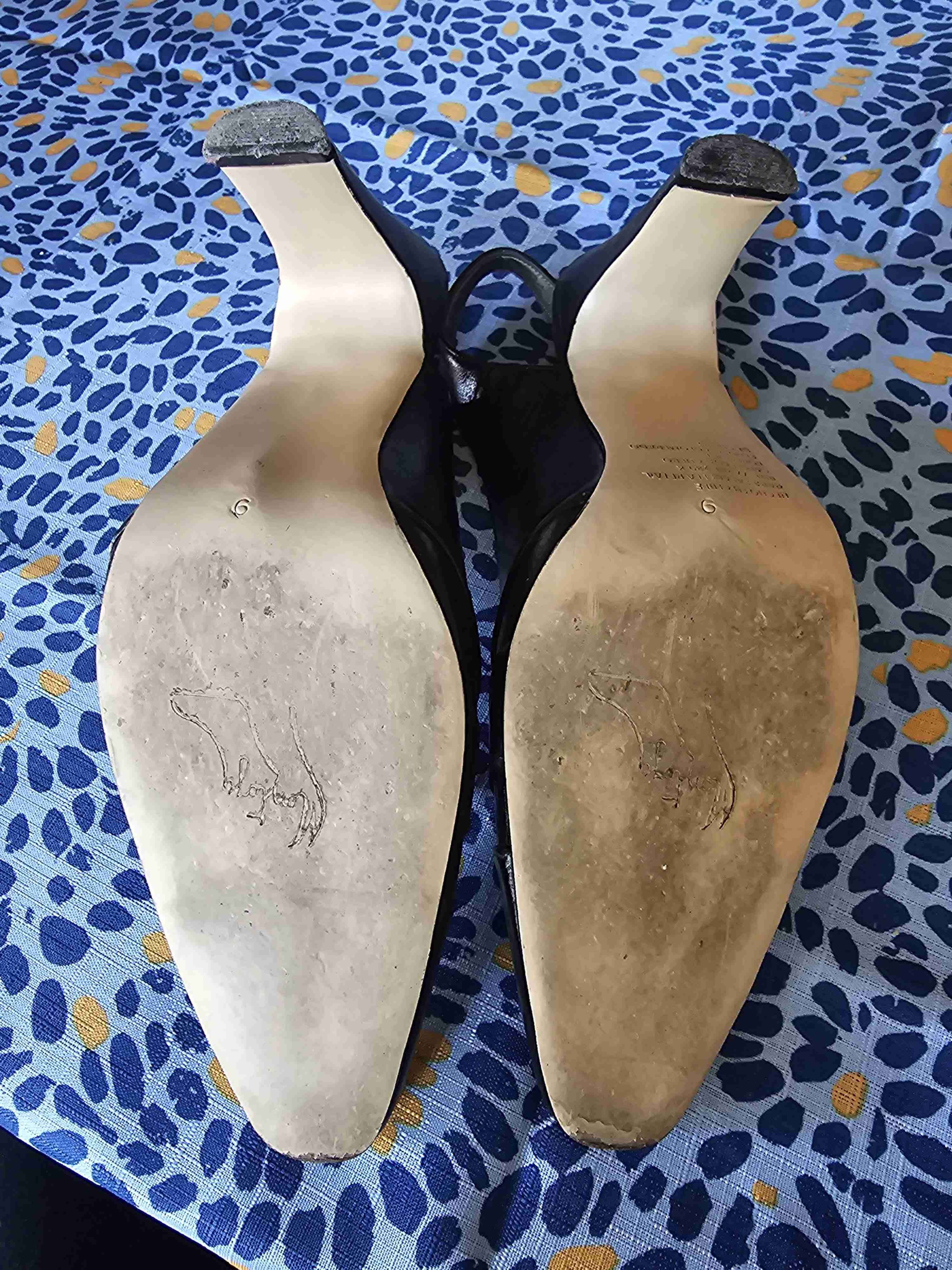 Zapatos de cuero negros elegantes - miniatura 5