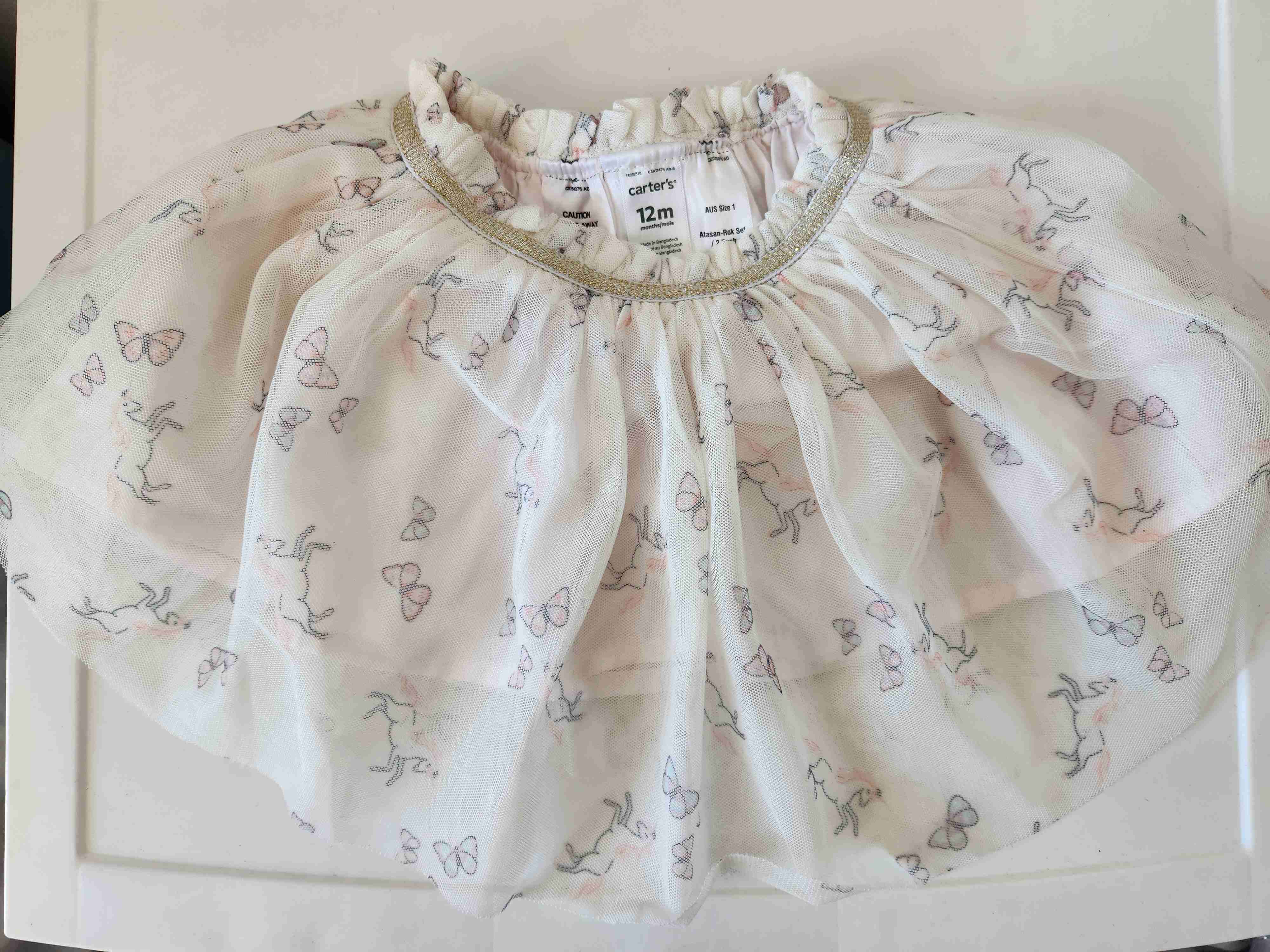 Falda tutú infantil carters 12 meses