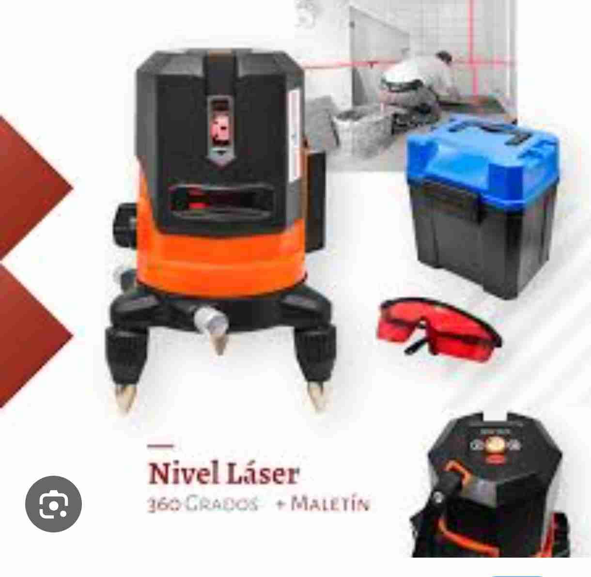 Nivel láser 360 grados con maletín