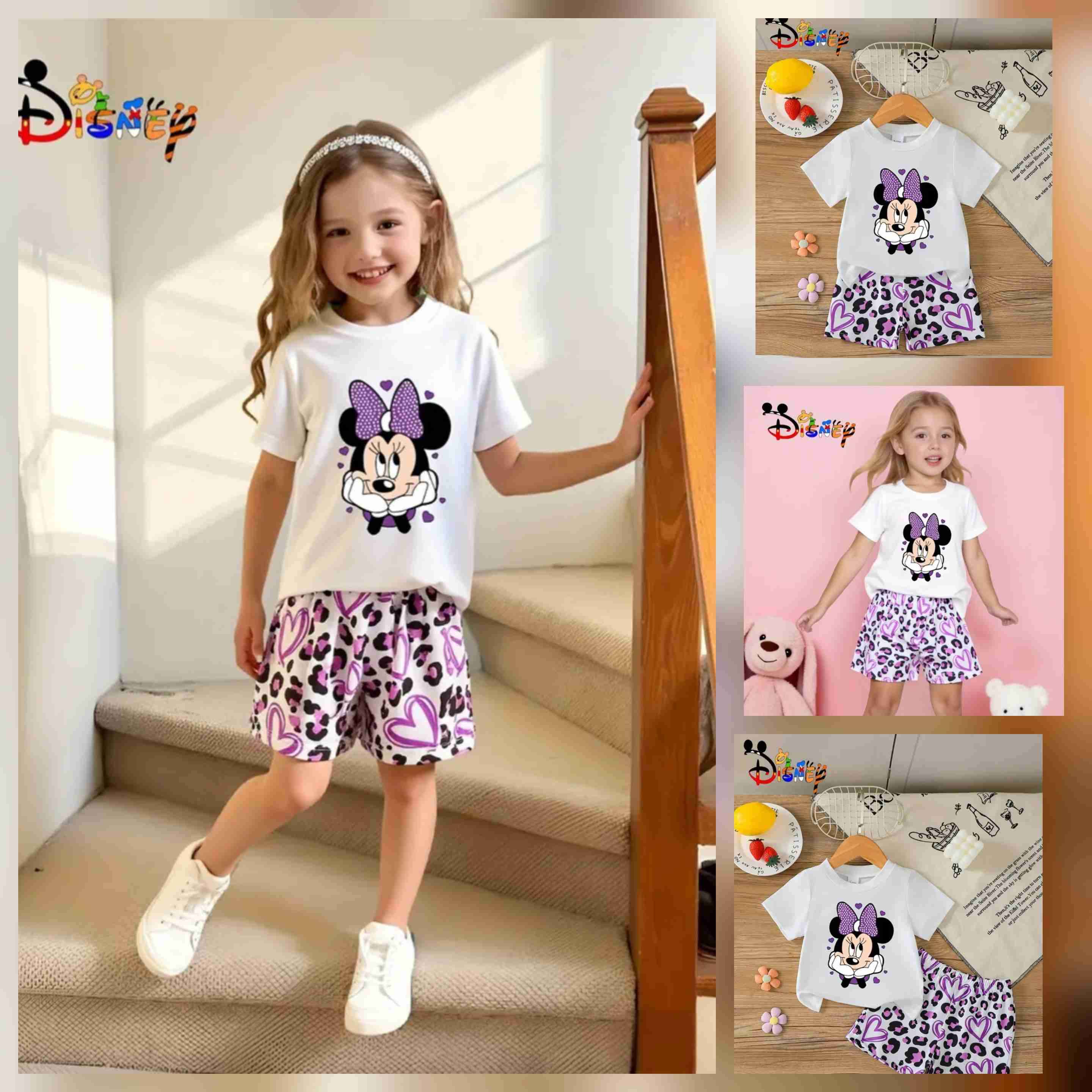 Conjunto Minnie para niña talla 6 a 8