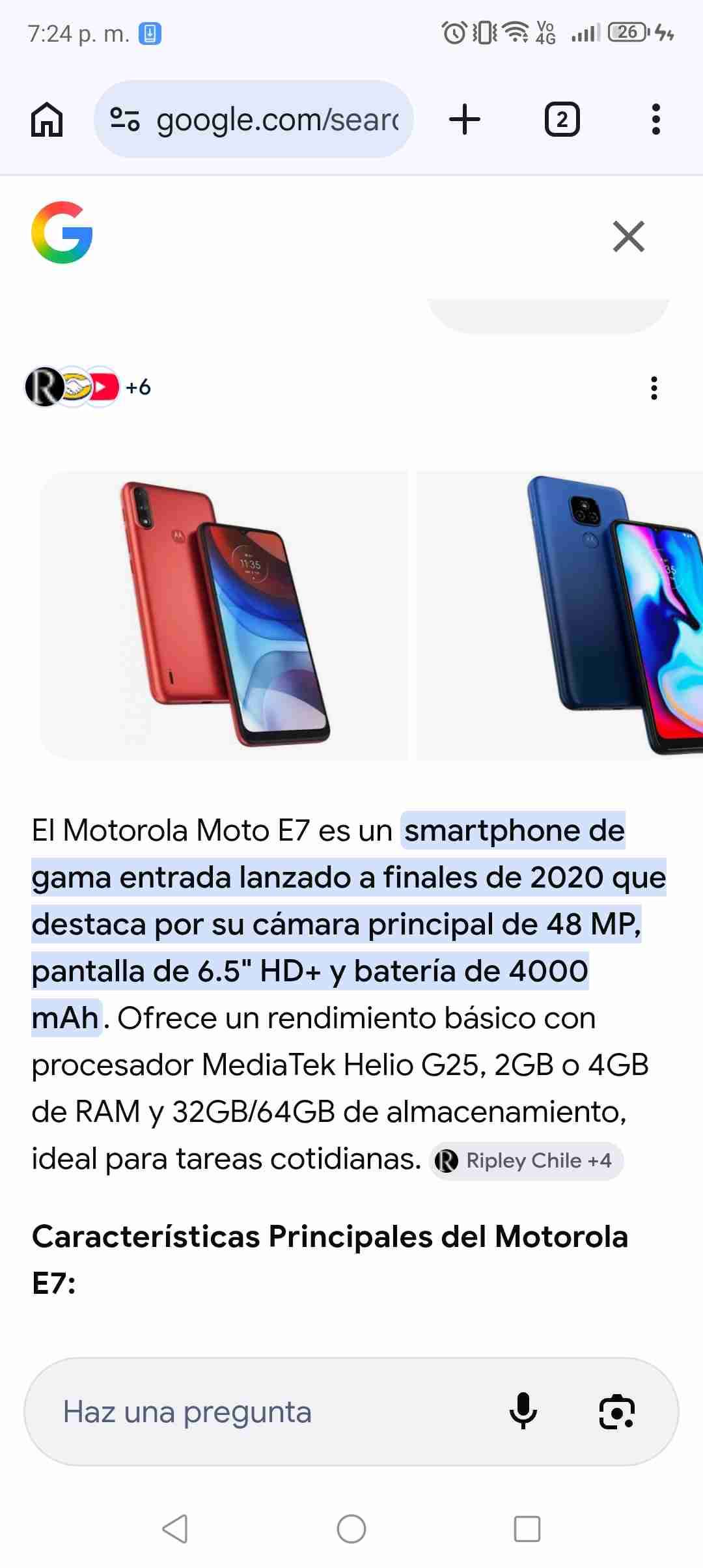 Celular moto e7 - miniatura 5