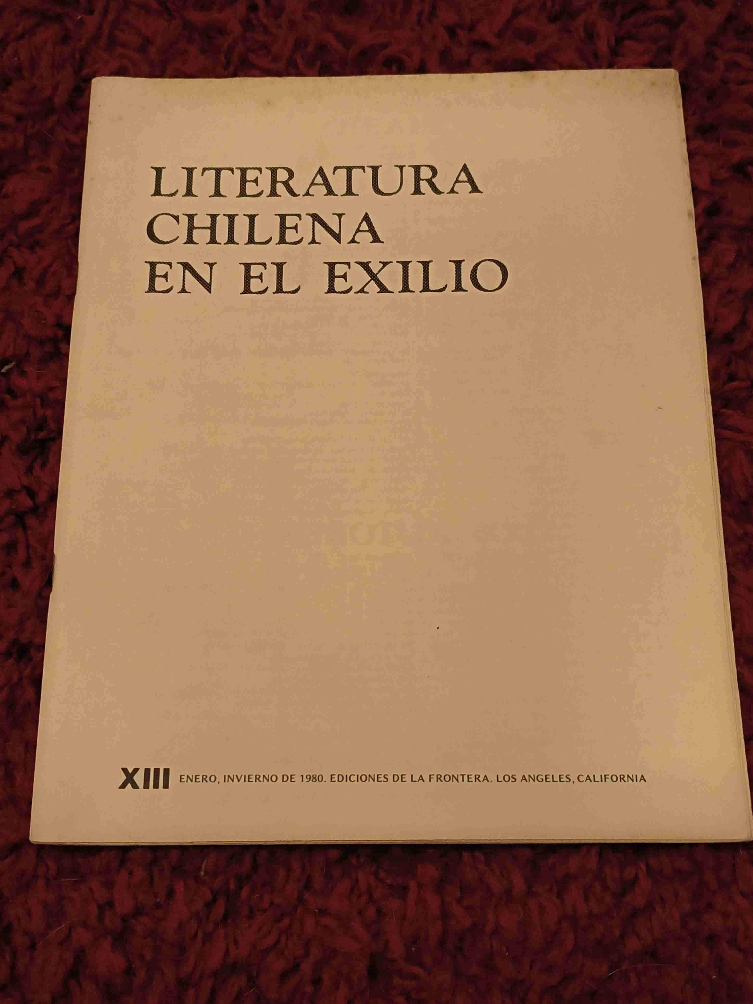 Libros 'Literatura Chilena en el Exilio' - miniatura 6
