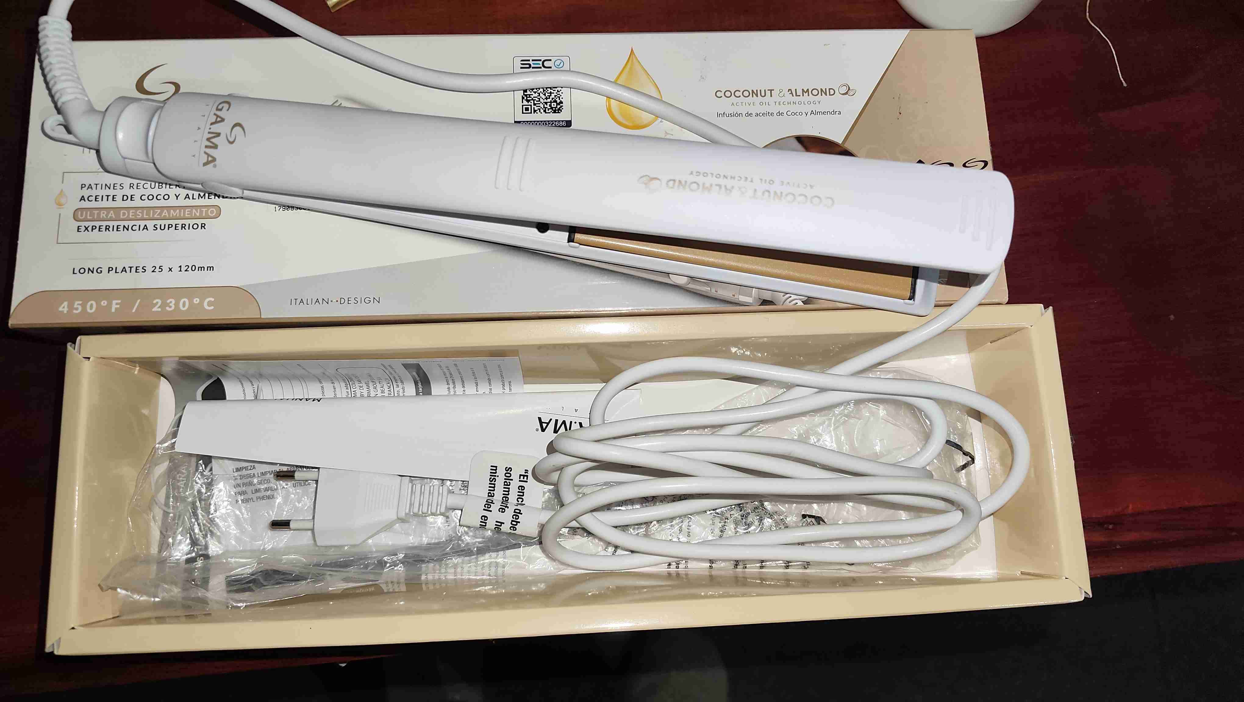 Alisador cabello GA.MA aceite coco y almendra - miniatura 2