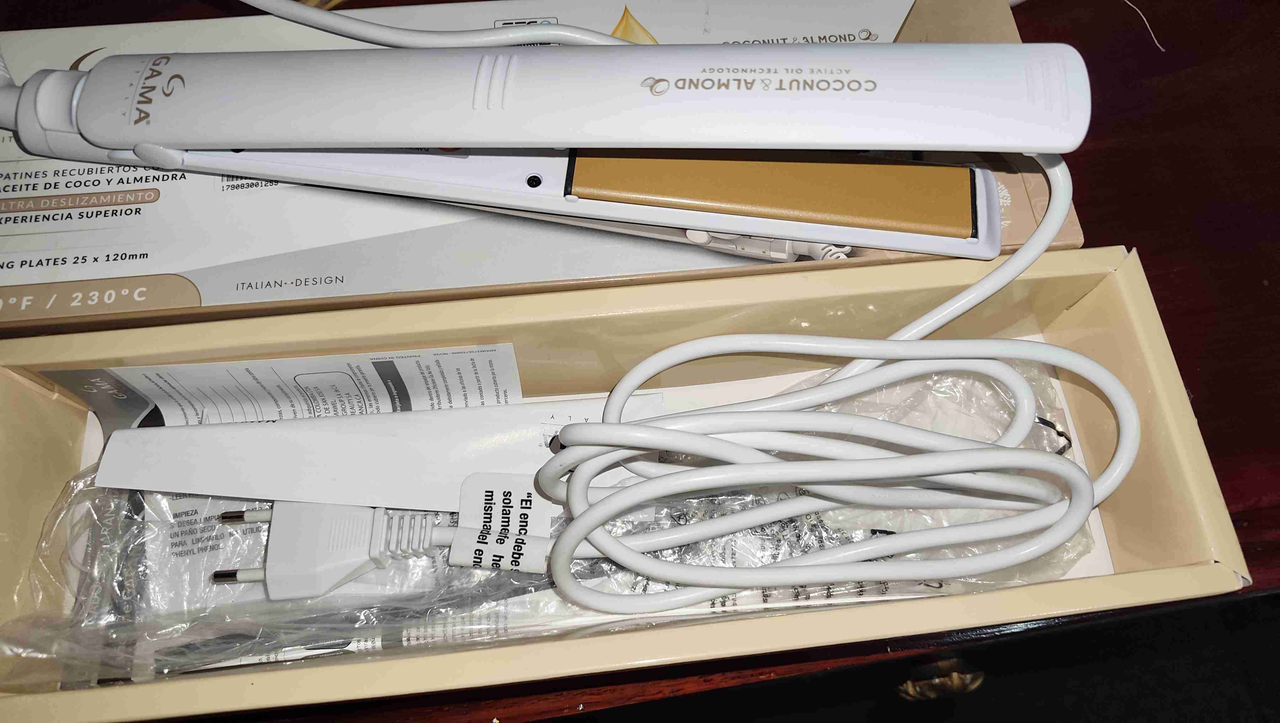 Alisador cabello GA.MA aceite coco y almendra - miniatura 3