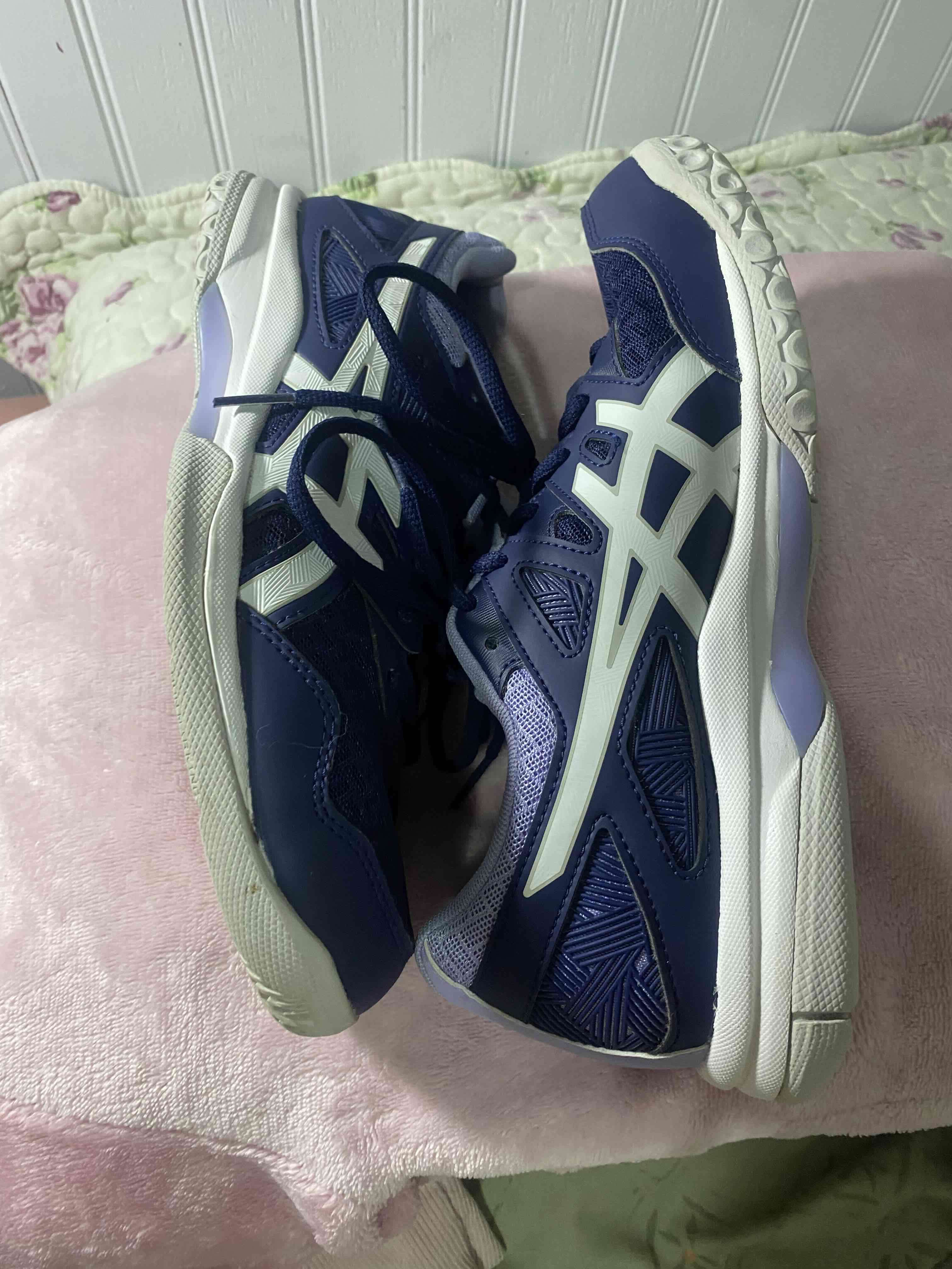 Zapatillas deportivas azul y blanco