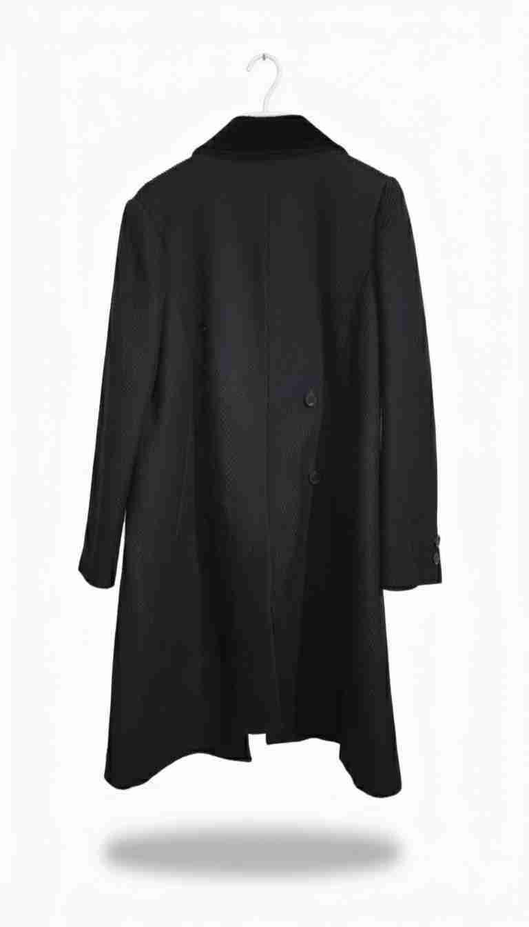 Abrigo largo negro XL - miniatura 2