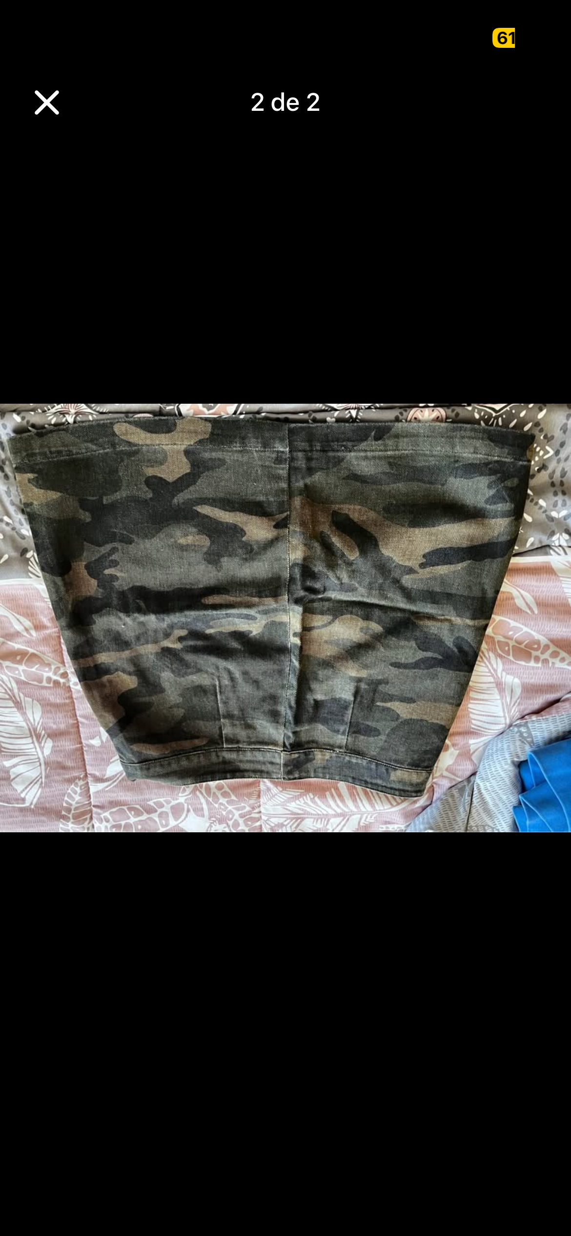 Falda camuflaje con botones - miniatura 2