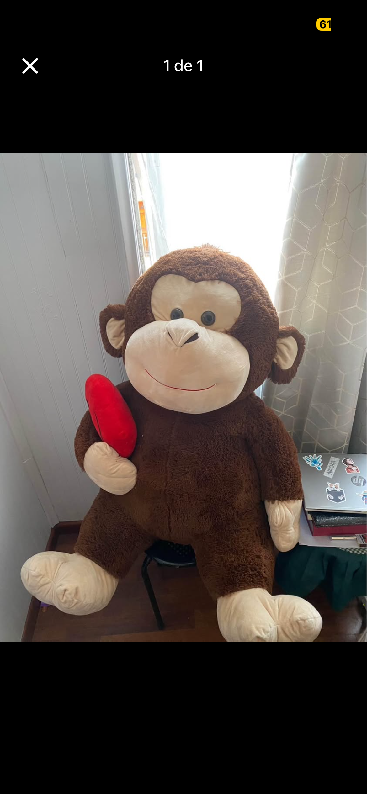 Peluche de mono gigante