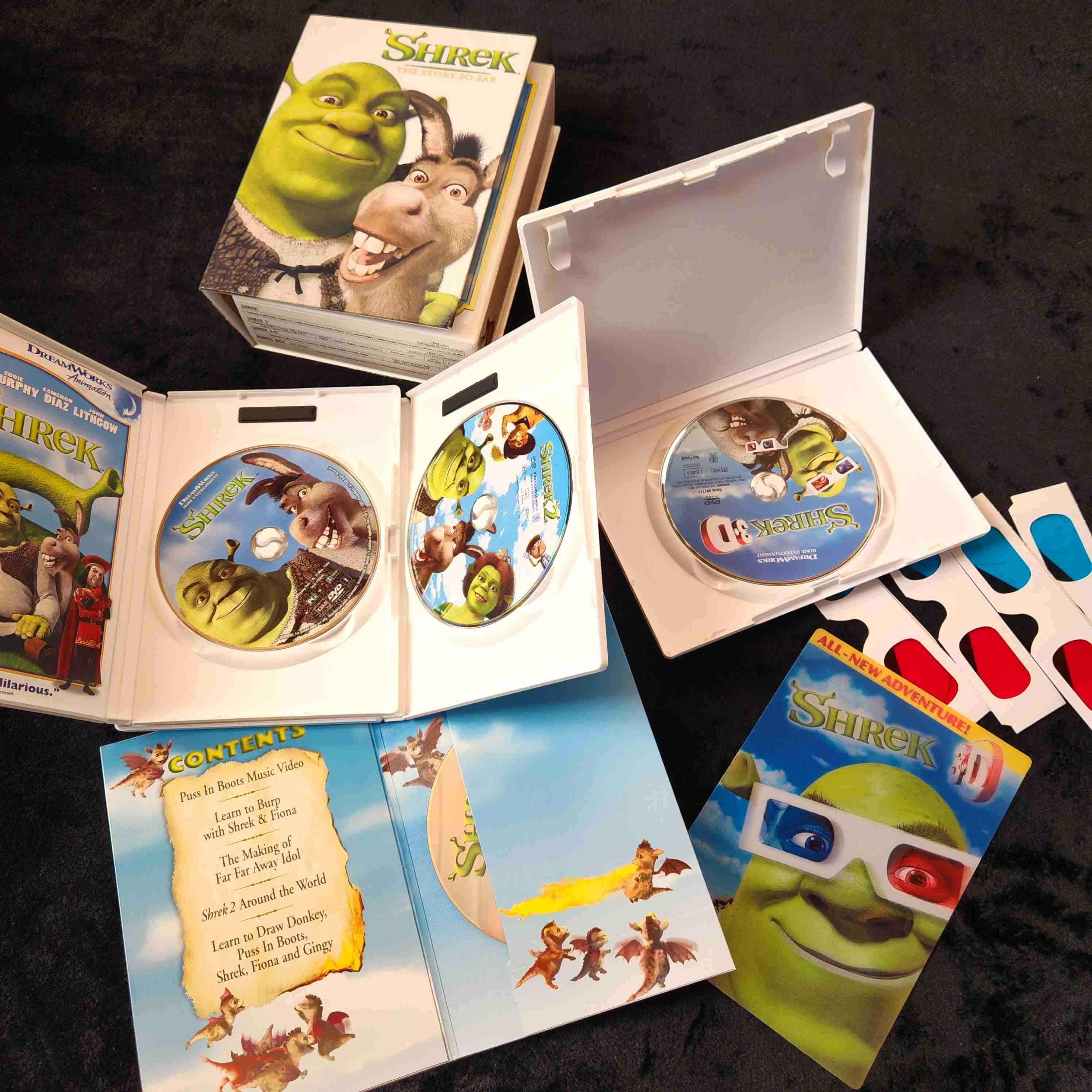 Set de DVDs de Shrek colección especial 1, 2 y 3-D - miniatura 2