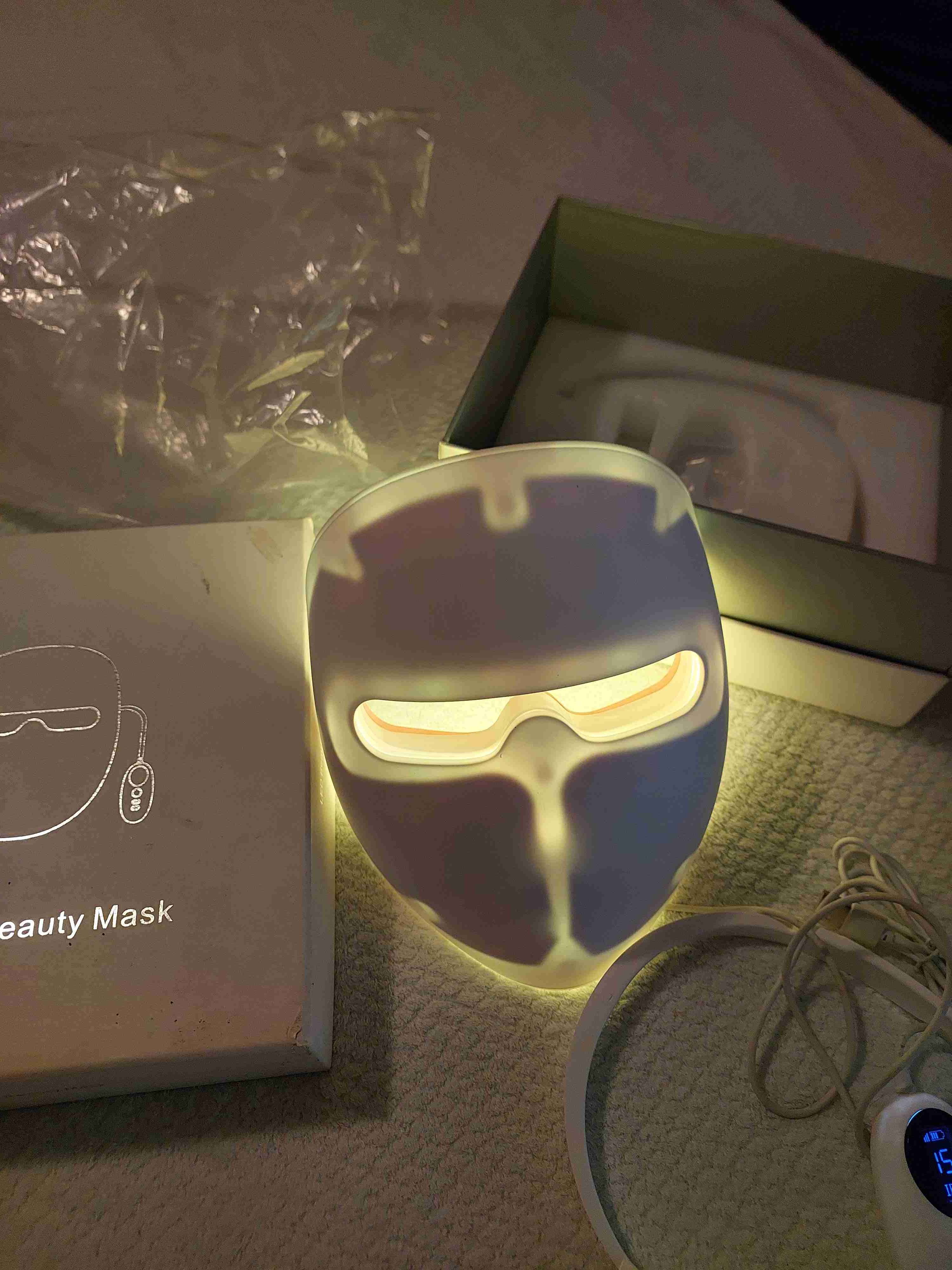 Máscara de belleza LED blanca/colores - miniatura 4