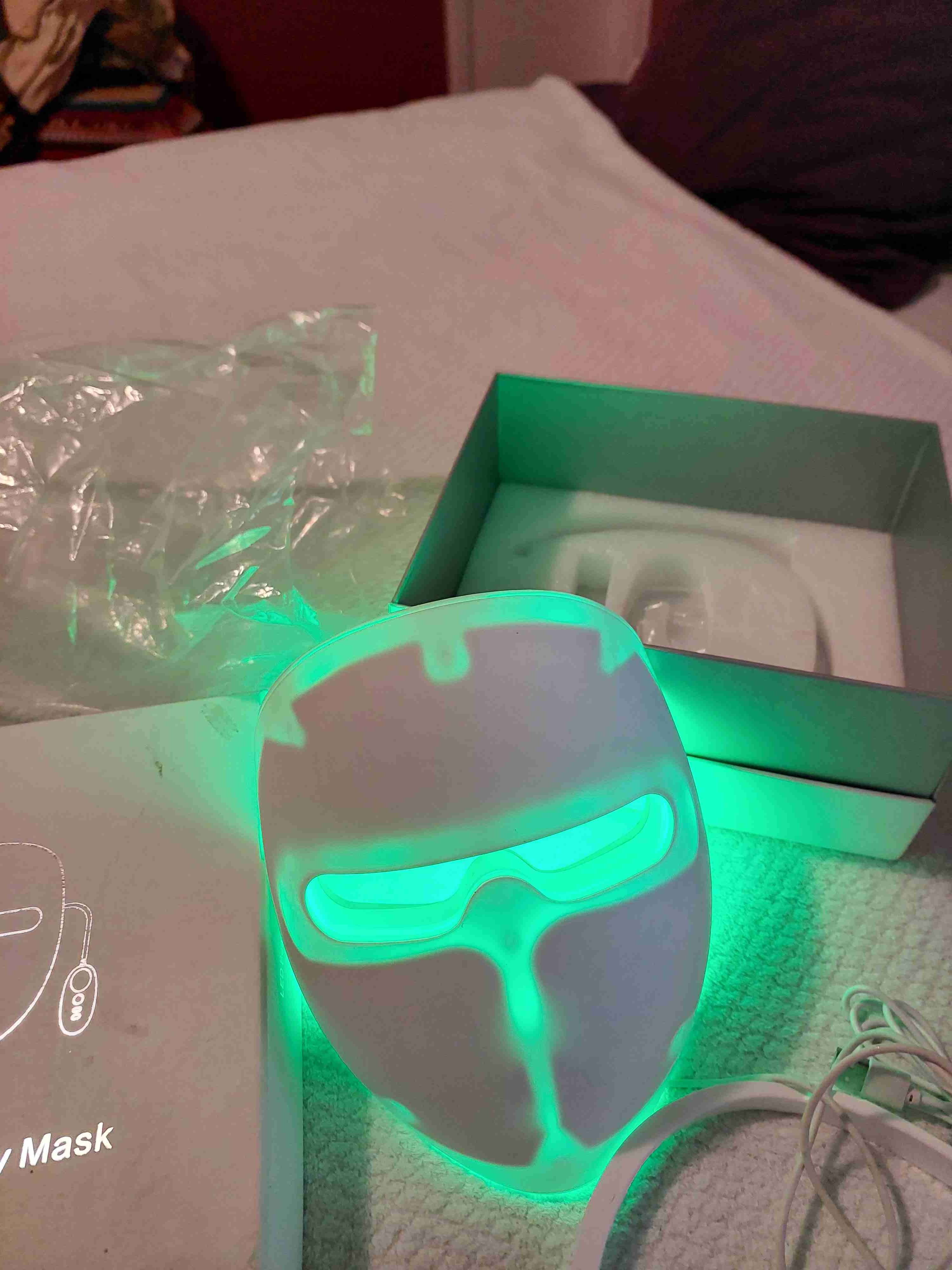 Máscara de belleza LED blanca/colores - miniatura 5