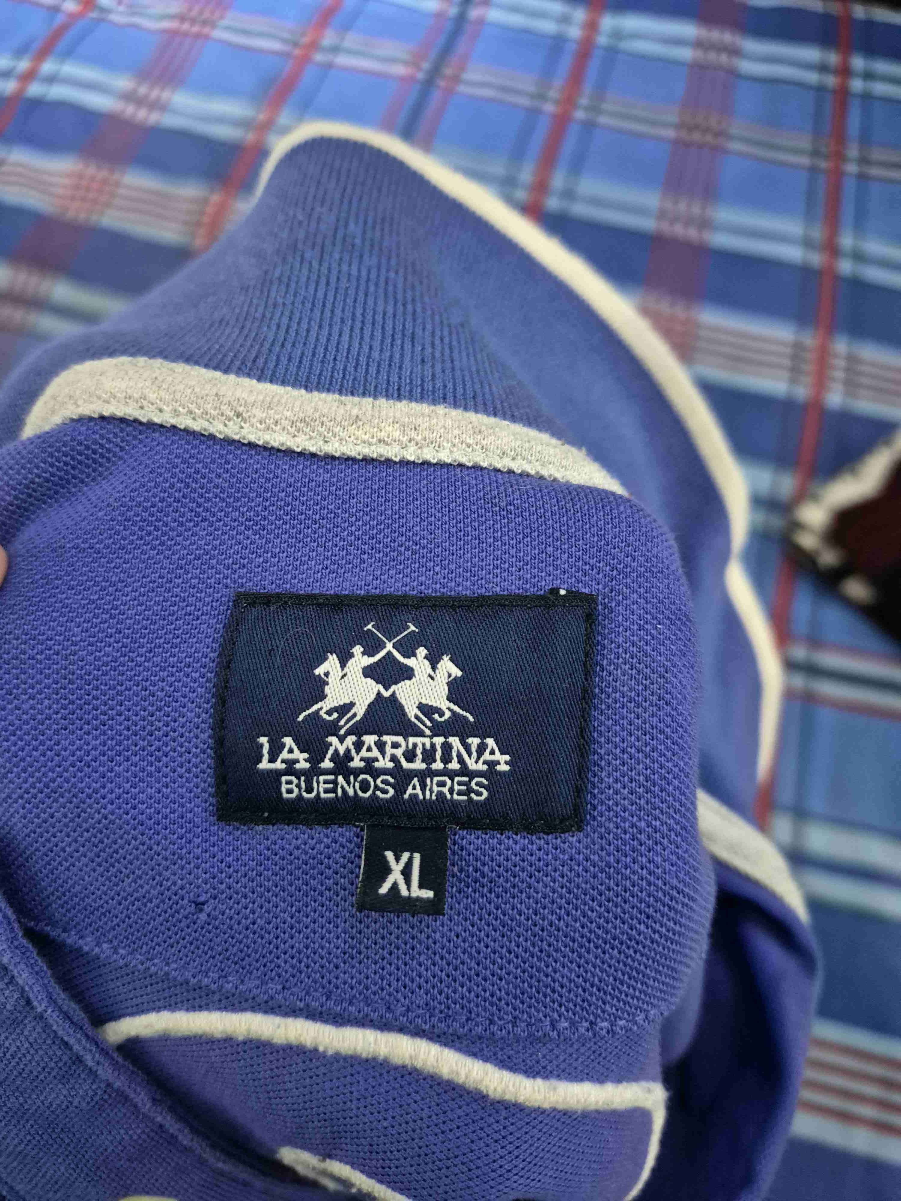 Polera polo azul La Martina - miniatura 3